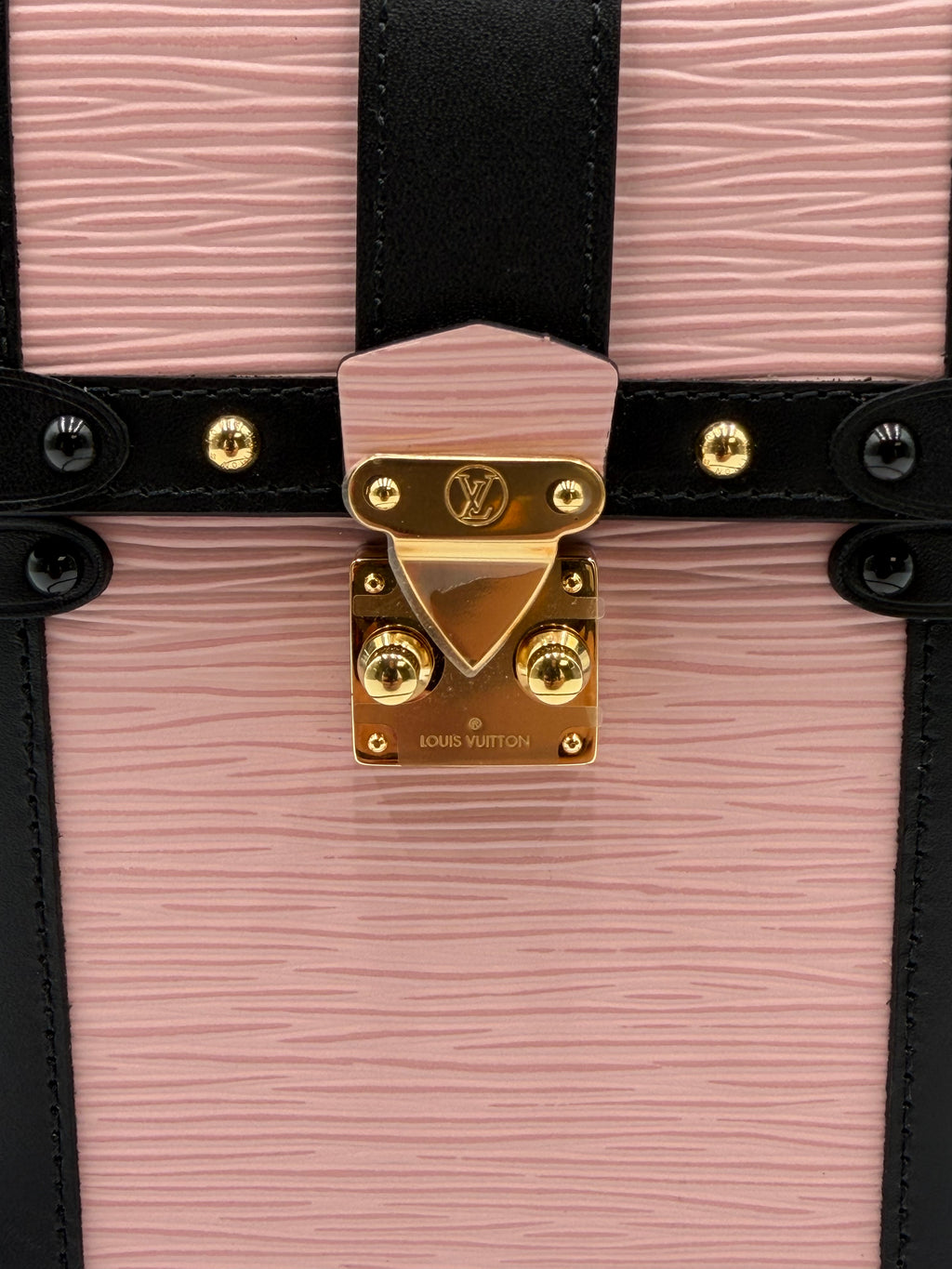 Louis Vuitton Vertical Trunk Pochette North South Pink Ballerina Epi Leather