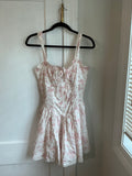Pink floral dress