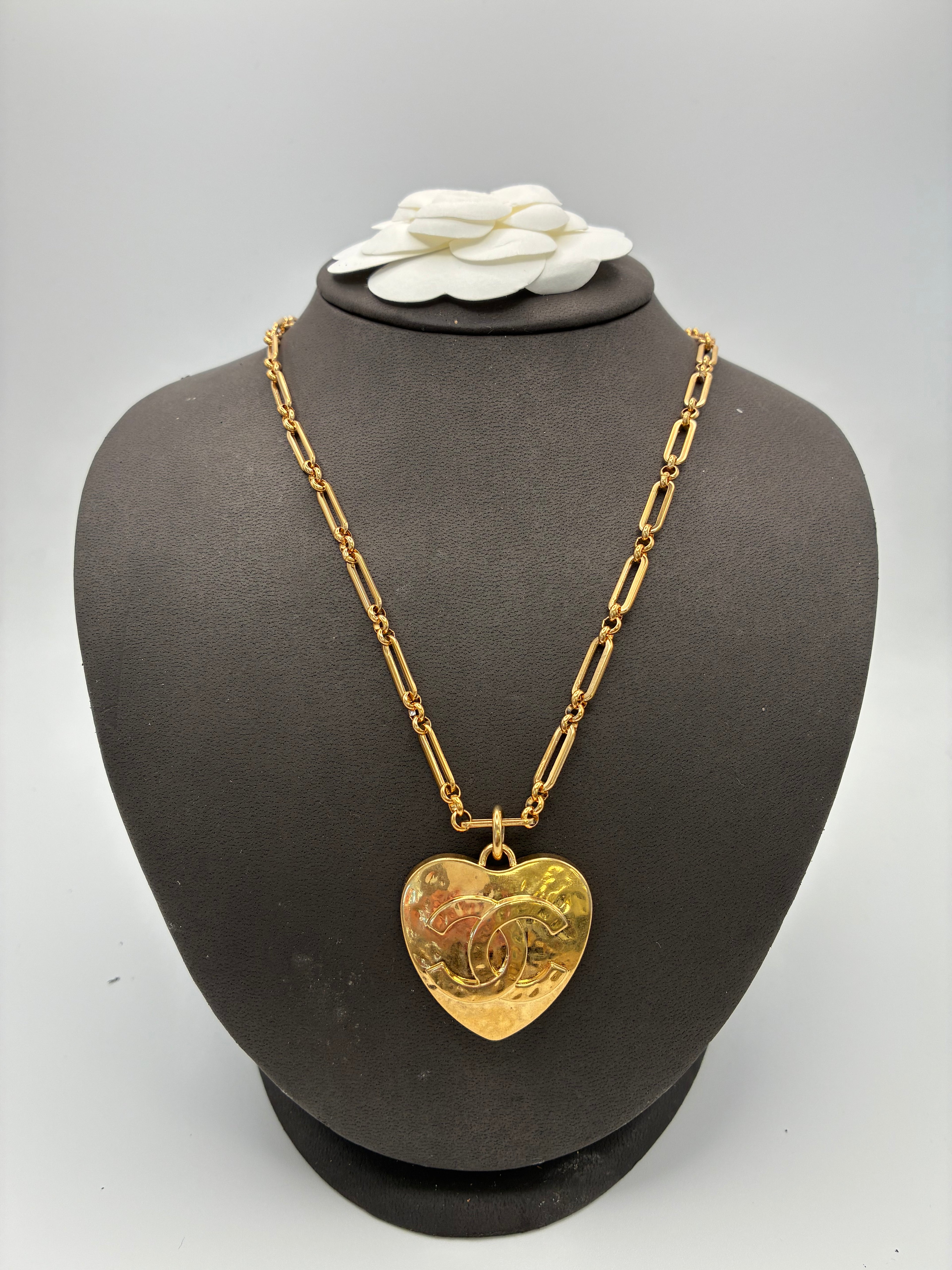 Chanel CC Heart Necklace