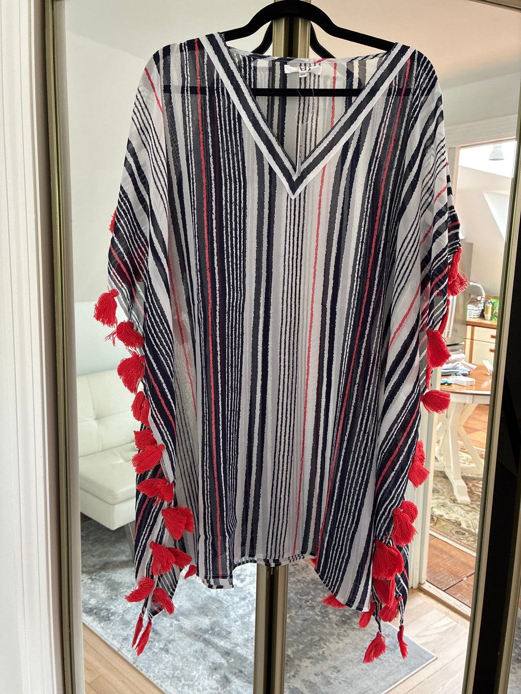 A&B striped cover up