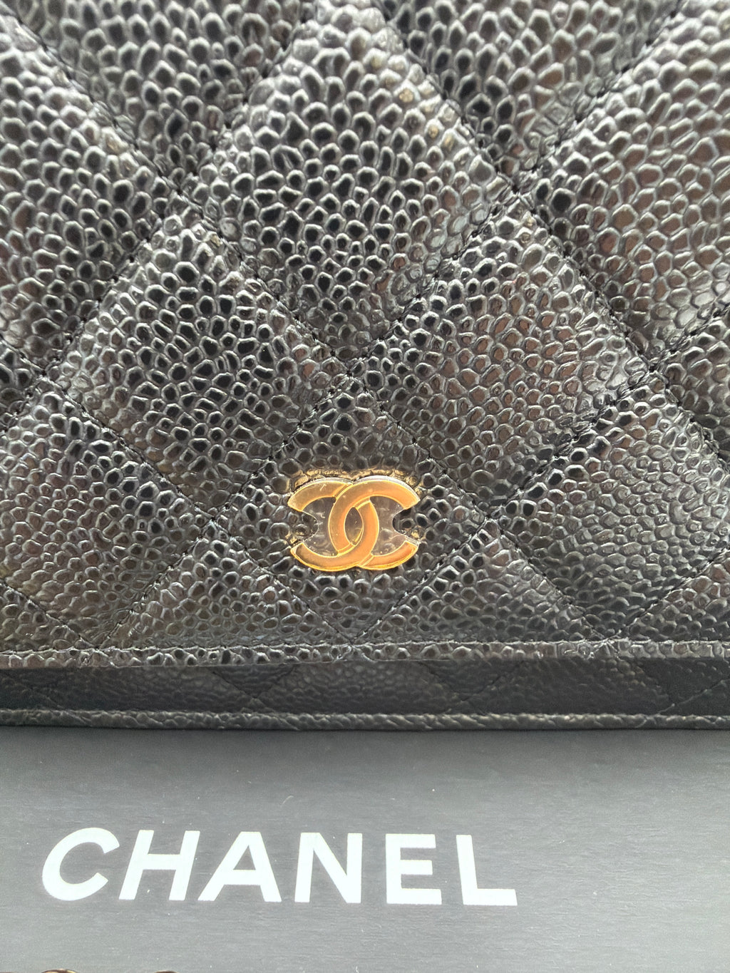 Chanel Caviar WOC Wallet on Chain