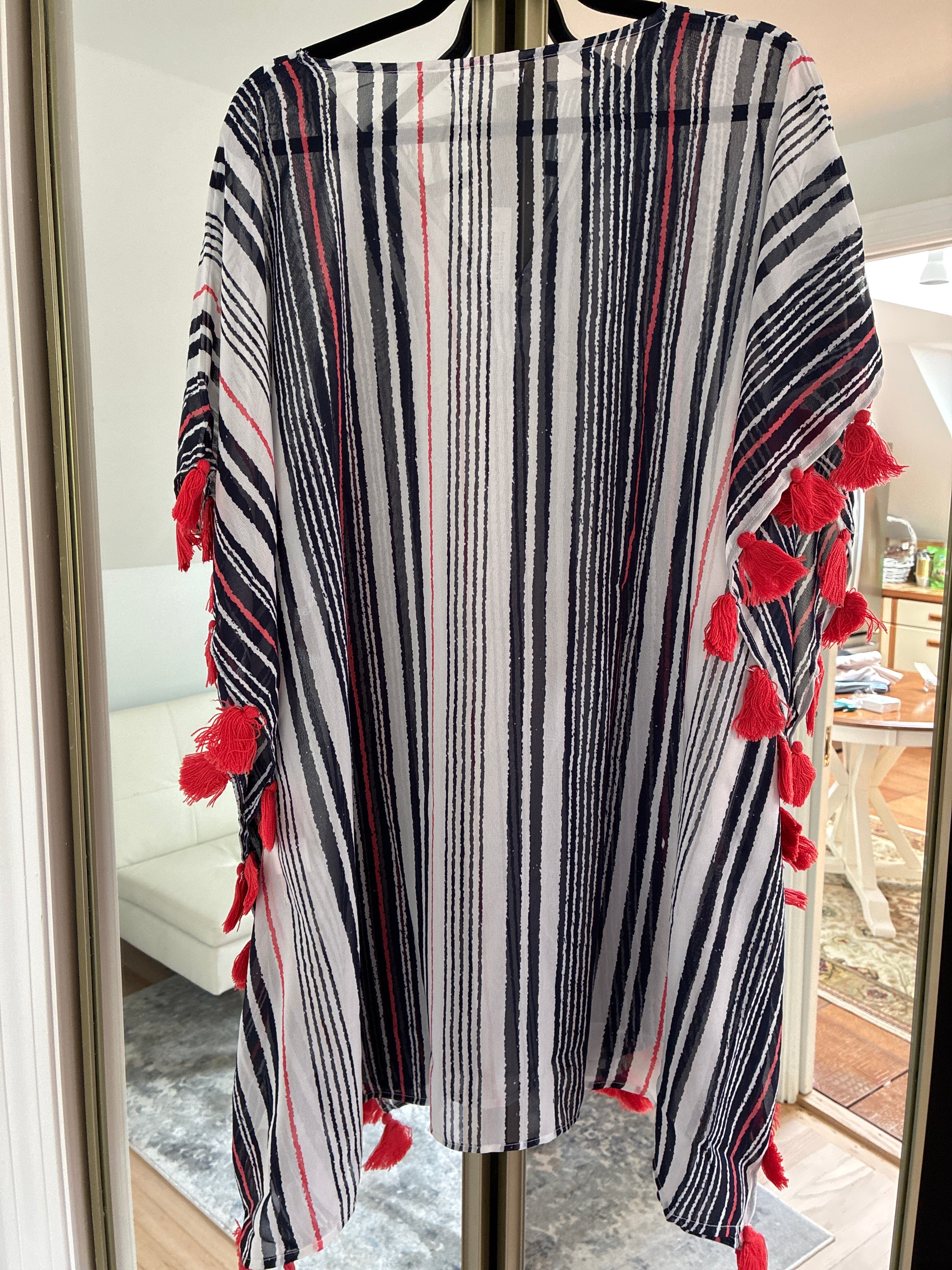 A&B striped cover up