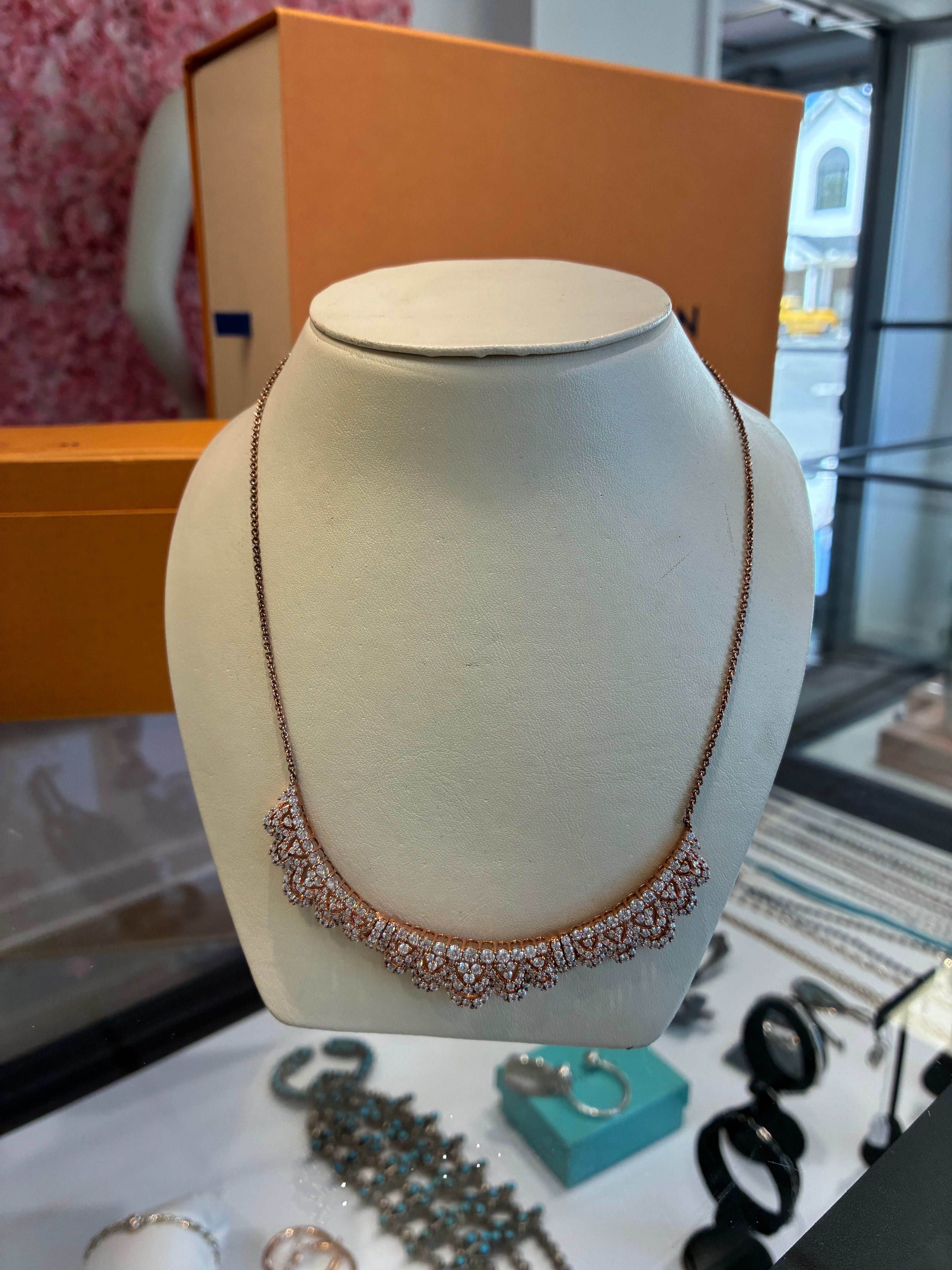 Rose Gold Statement Rhinestone