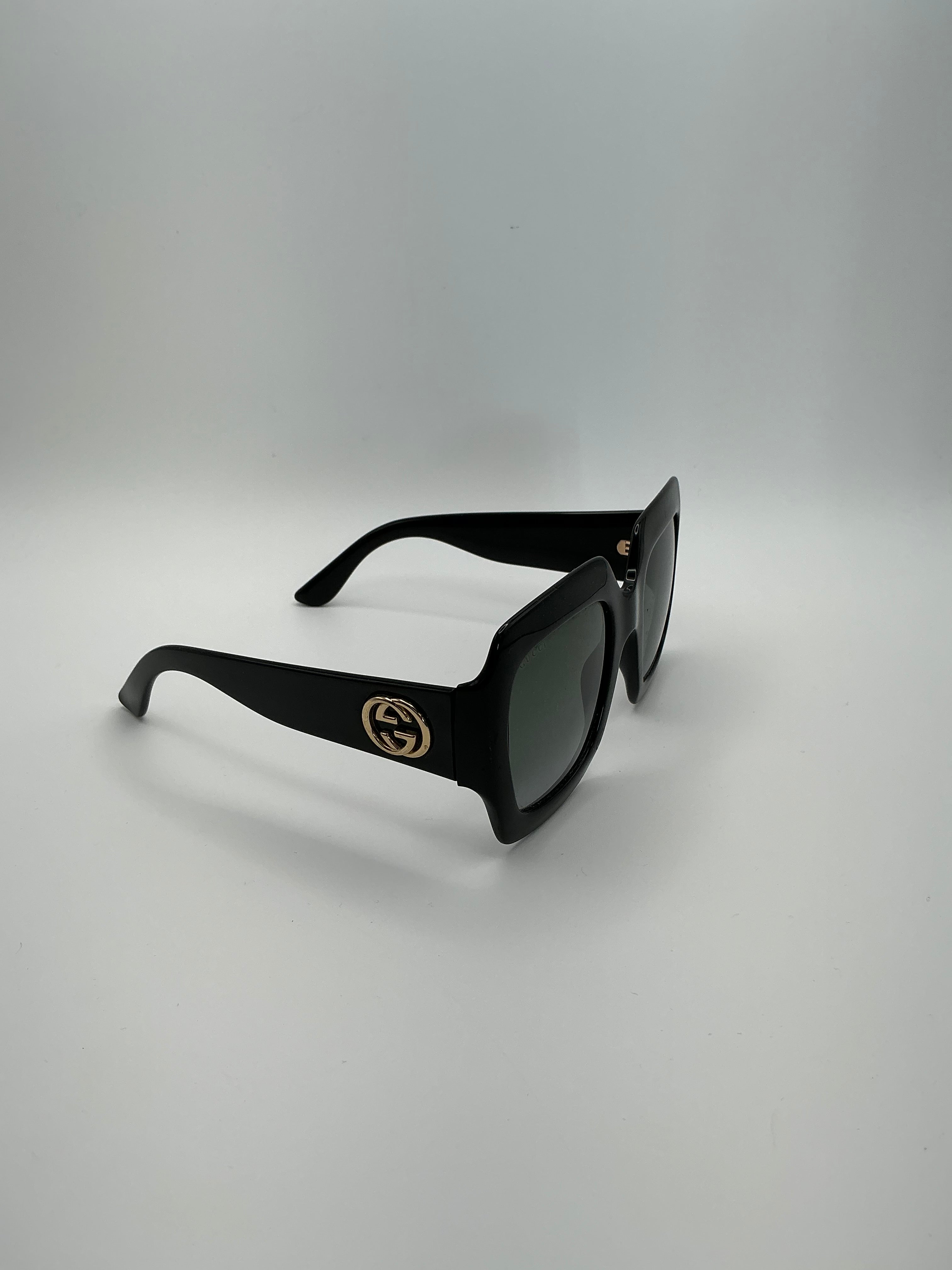 Gucci GG0053SN GG Interlocking Logo Square Sunglasses