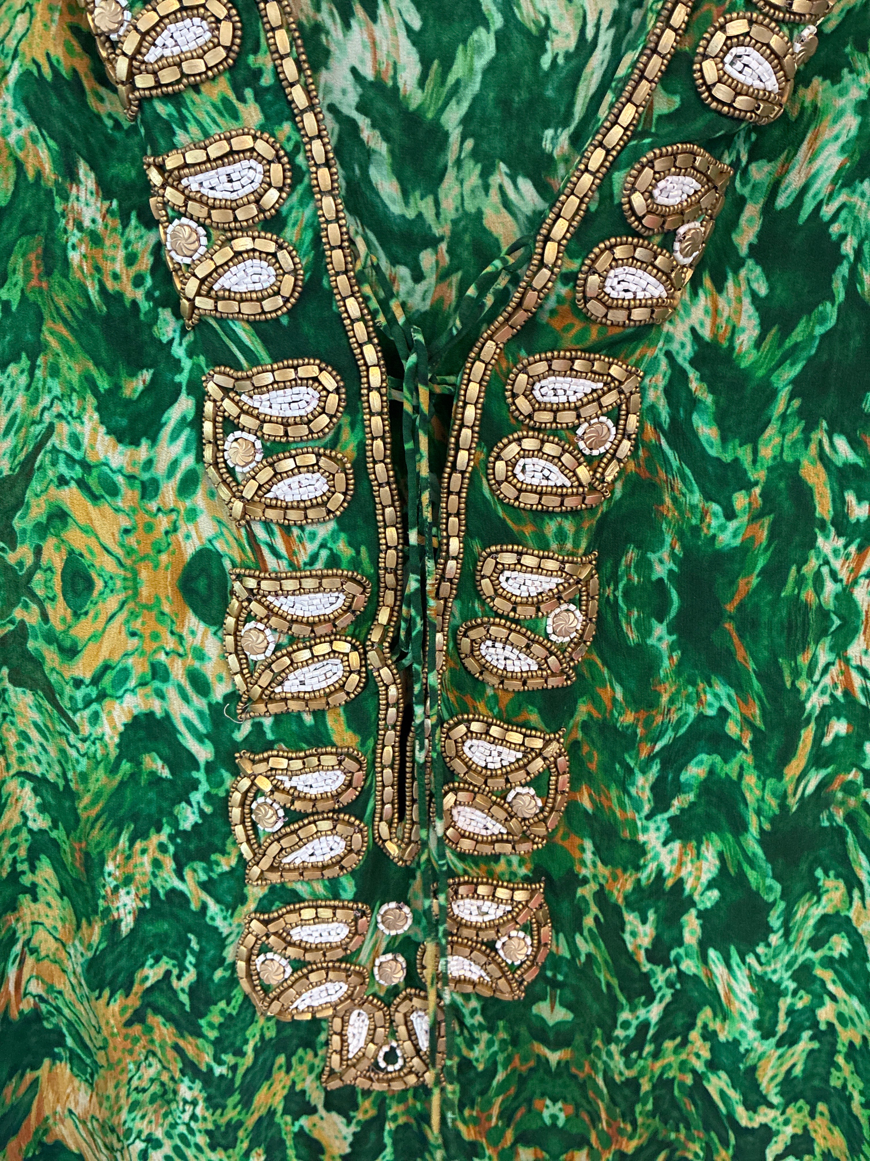 Sophia Alexia Emerald Leopard Dress
