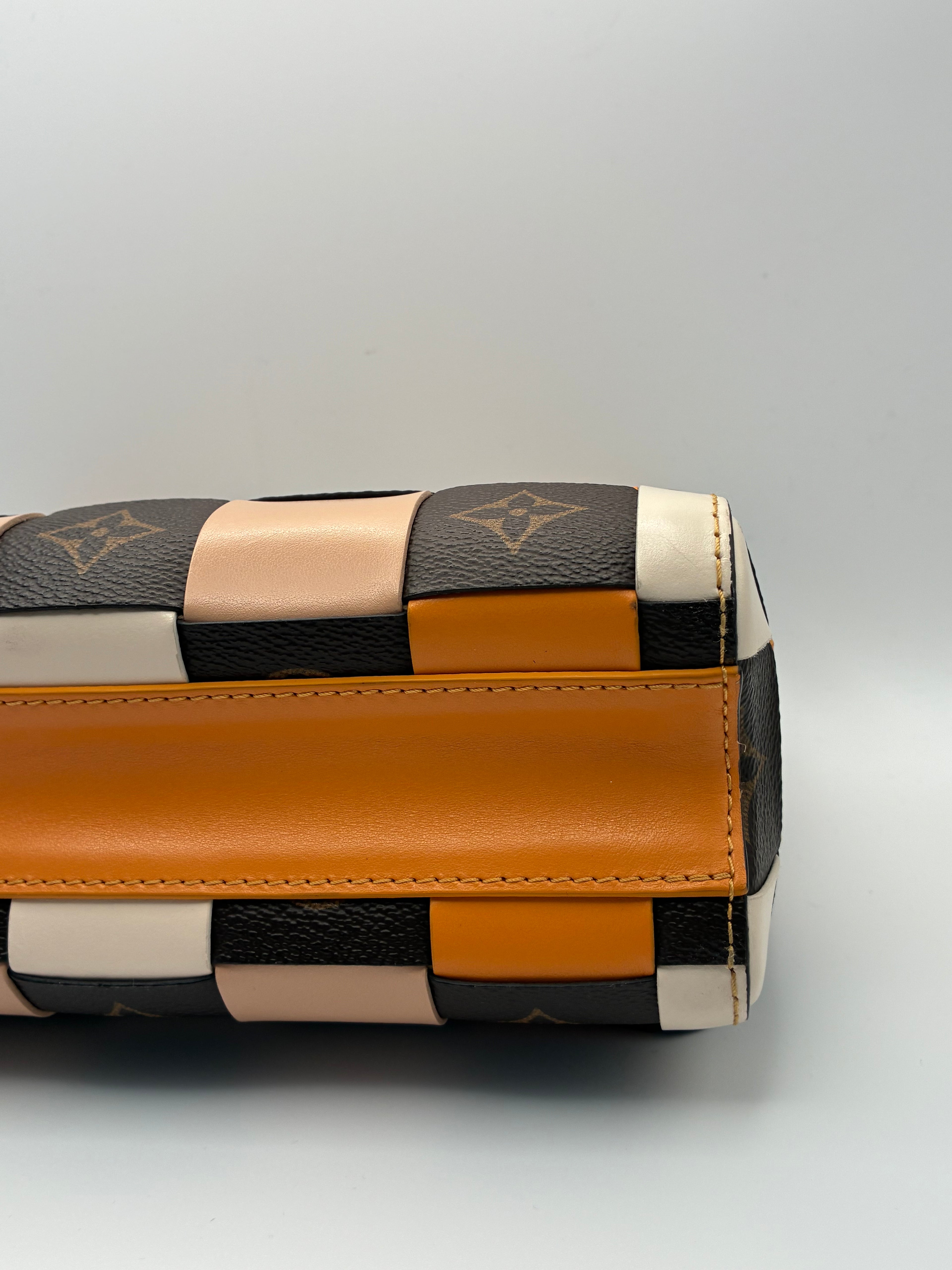 Louis Vuitton Calfskin Check Monogram Twist MM Bag
