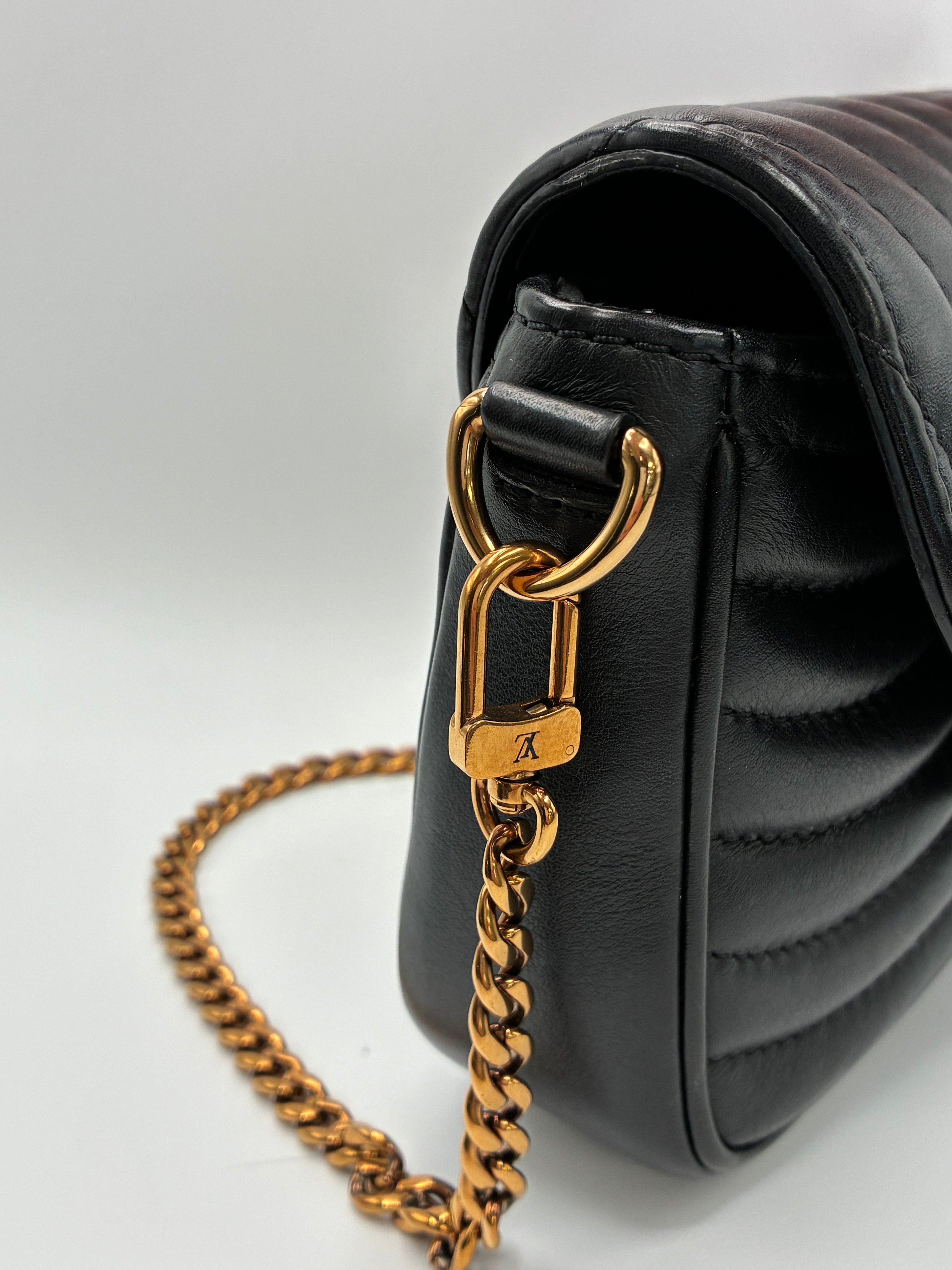 Louis Vuitton Calfskin New Wave Multi Pochette - Black Quilted Leather