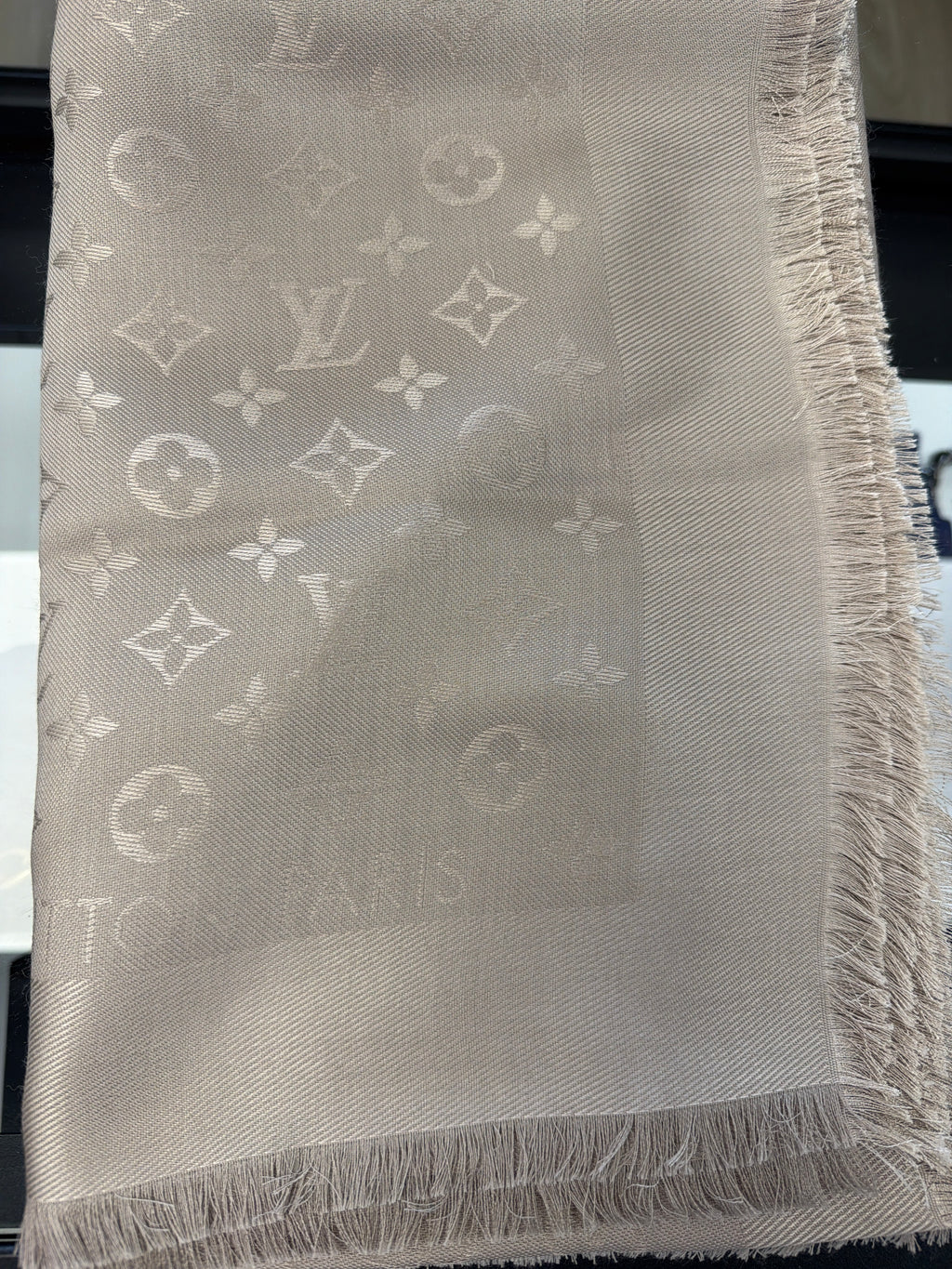 Louis Vuitton Monogram Shawl in Greige