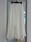 Max Studio Long White Skirt