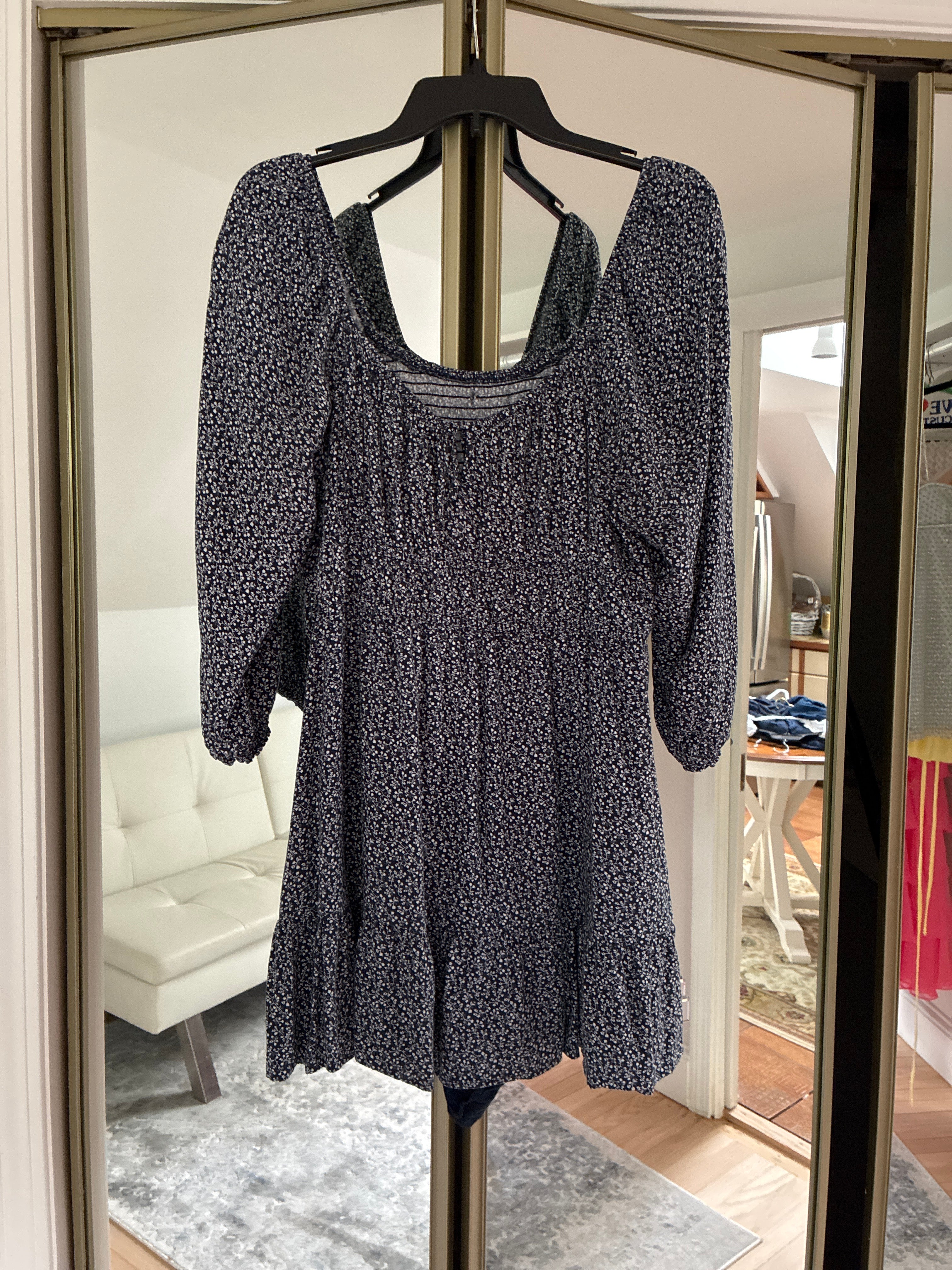 Floral longsleeve ruffle dress