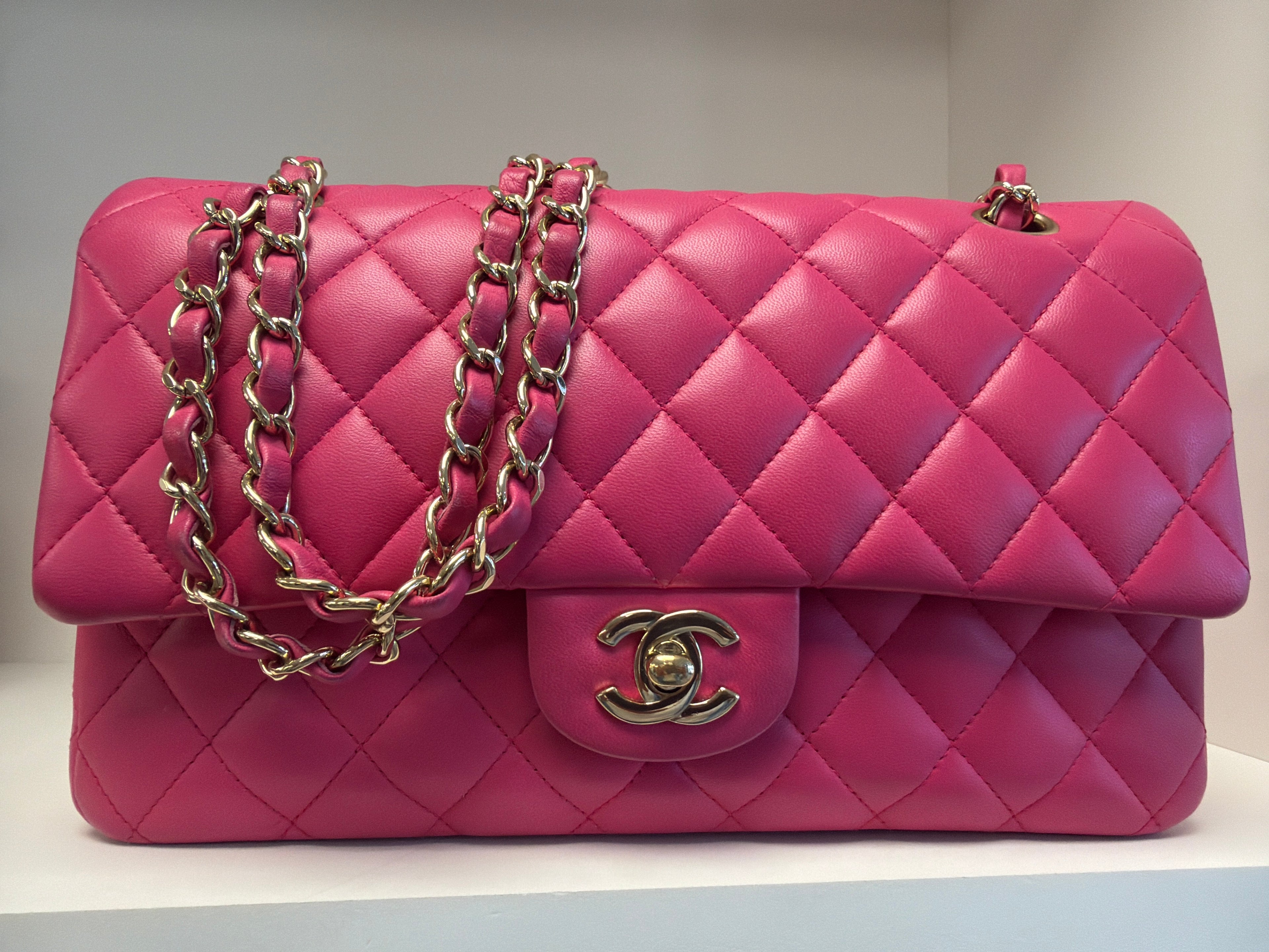 Chanel Pink Double Flap size Medium