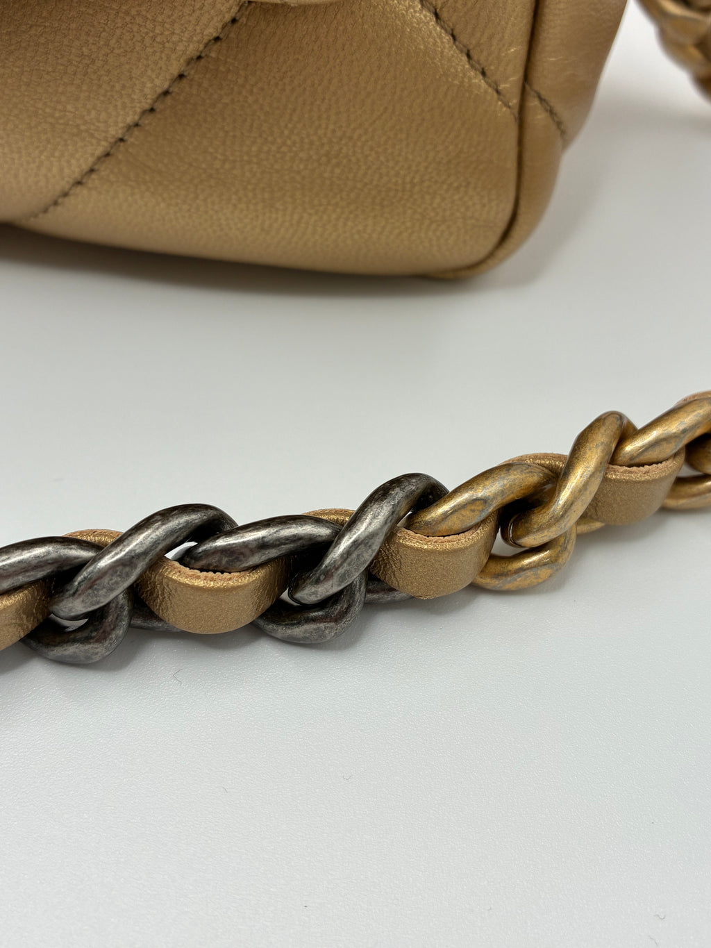 Chanel C19 - Metallic Gold - Size Small- Rare!