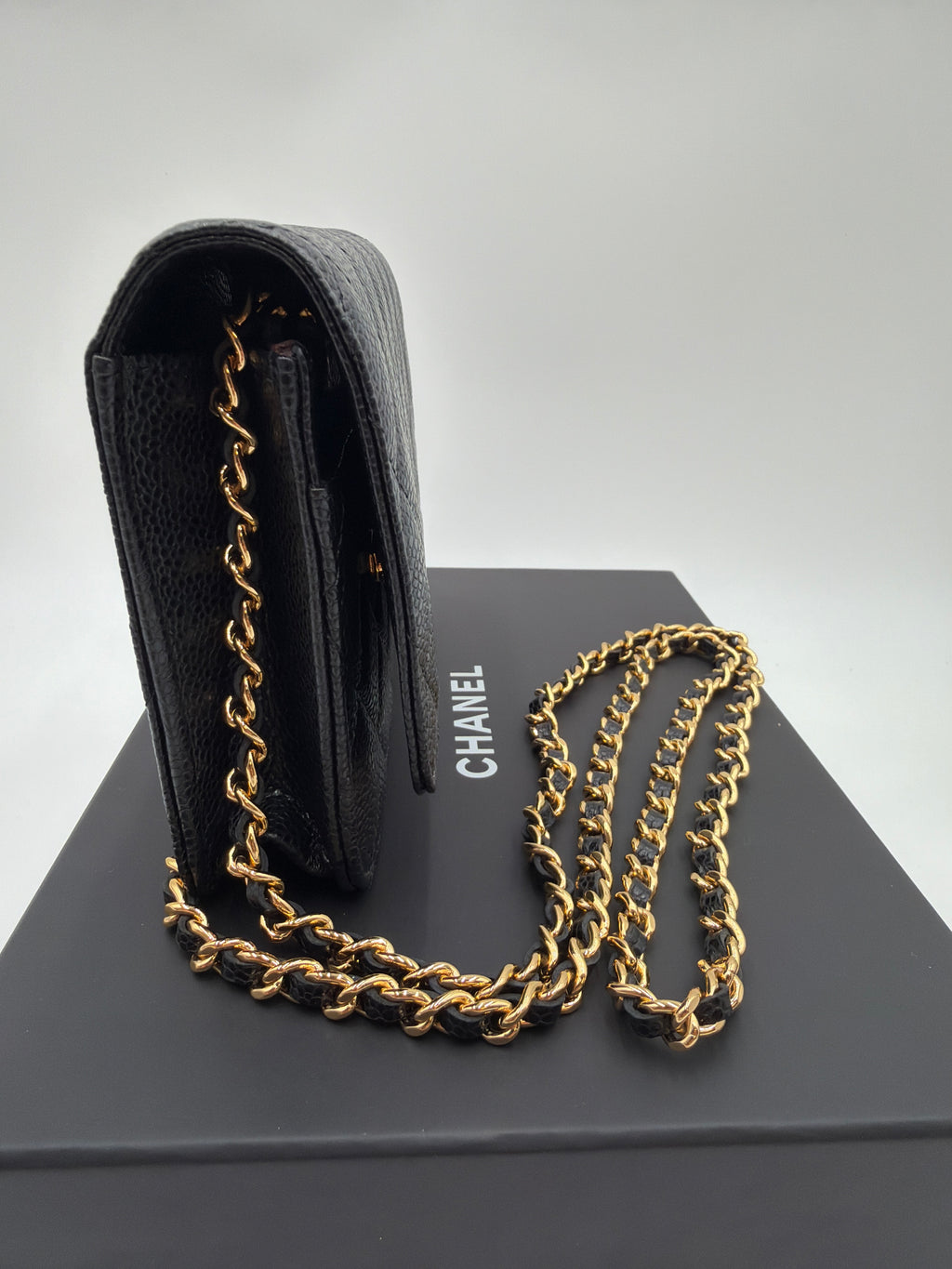 Chanel Caviar WOC Wallet on Chain