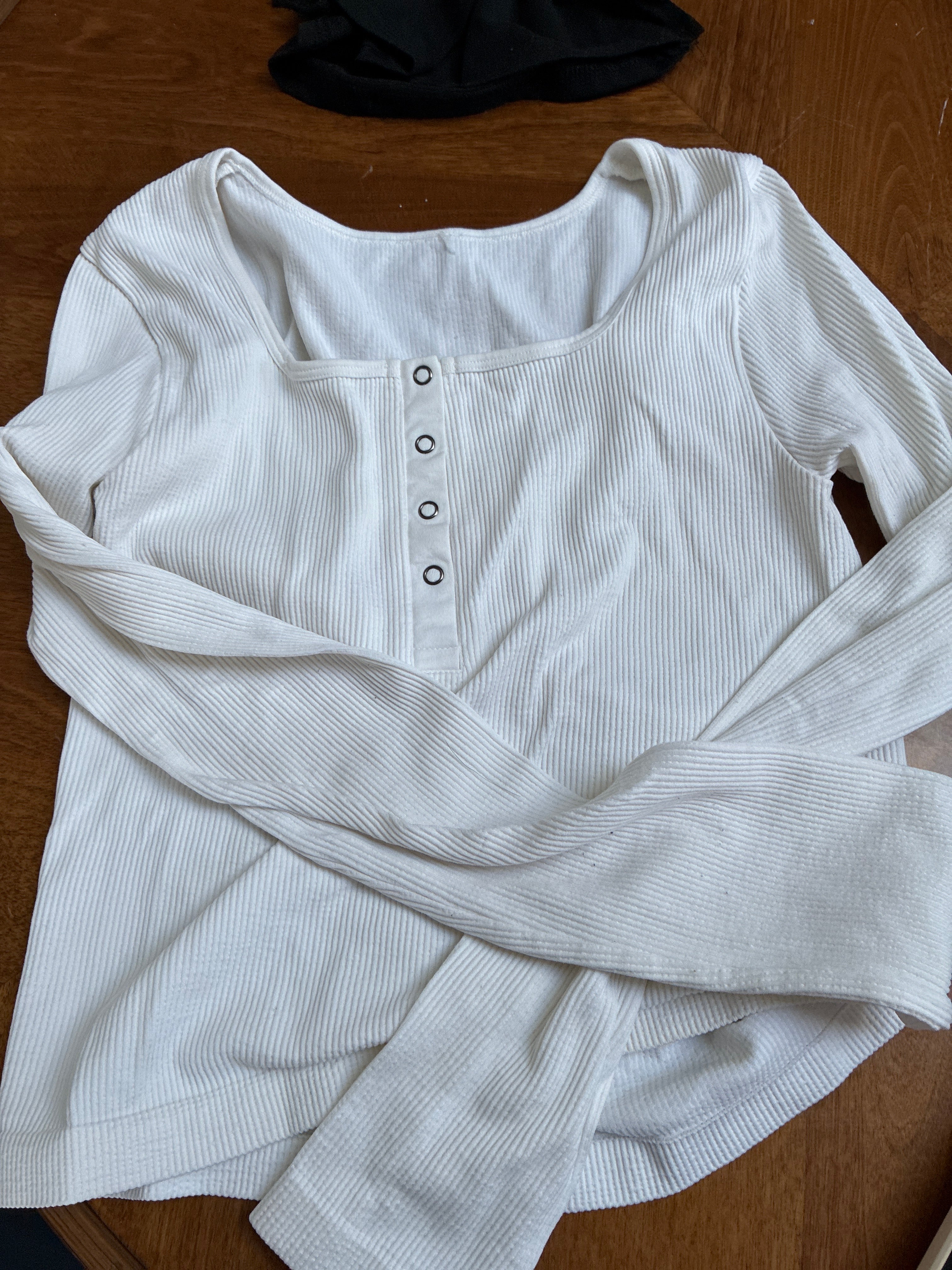 Long Sleeve Top -White