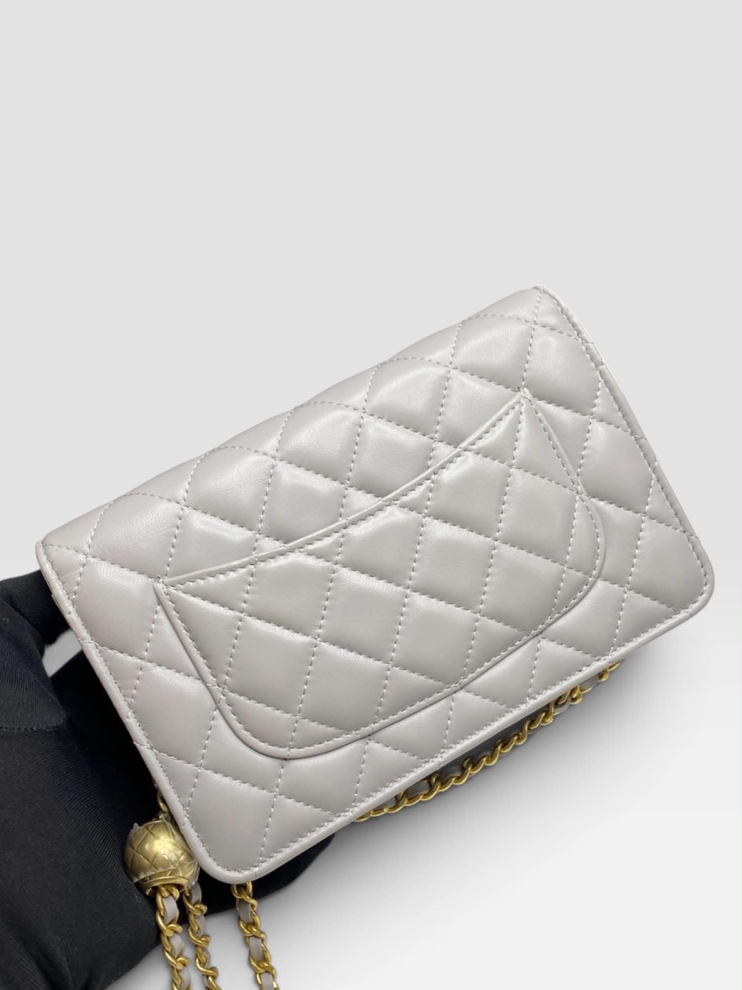 Chanel Pearl Crush Wallet on Chain (WOC) in Quilted Lambskin (pre-order)