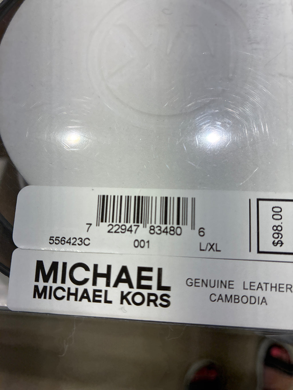 Michael Kors Genuine Leather Belt L/XL