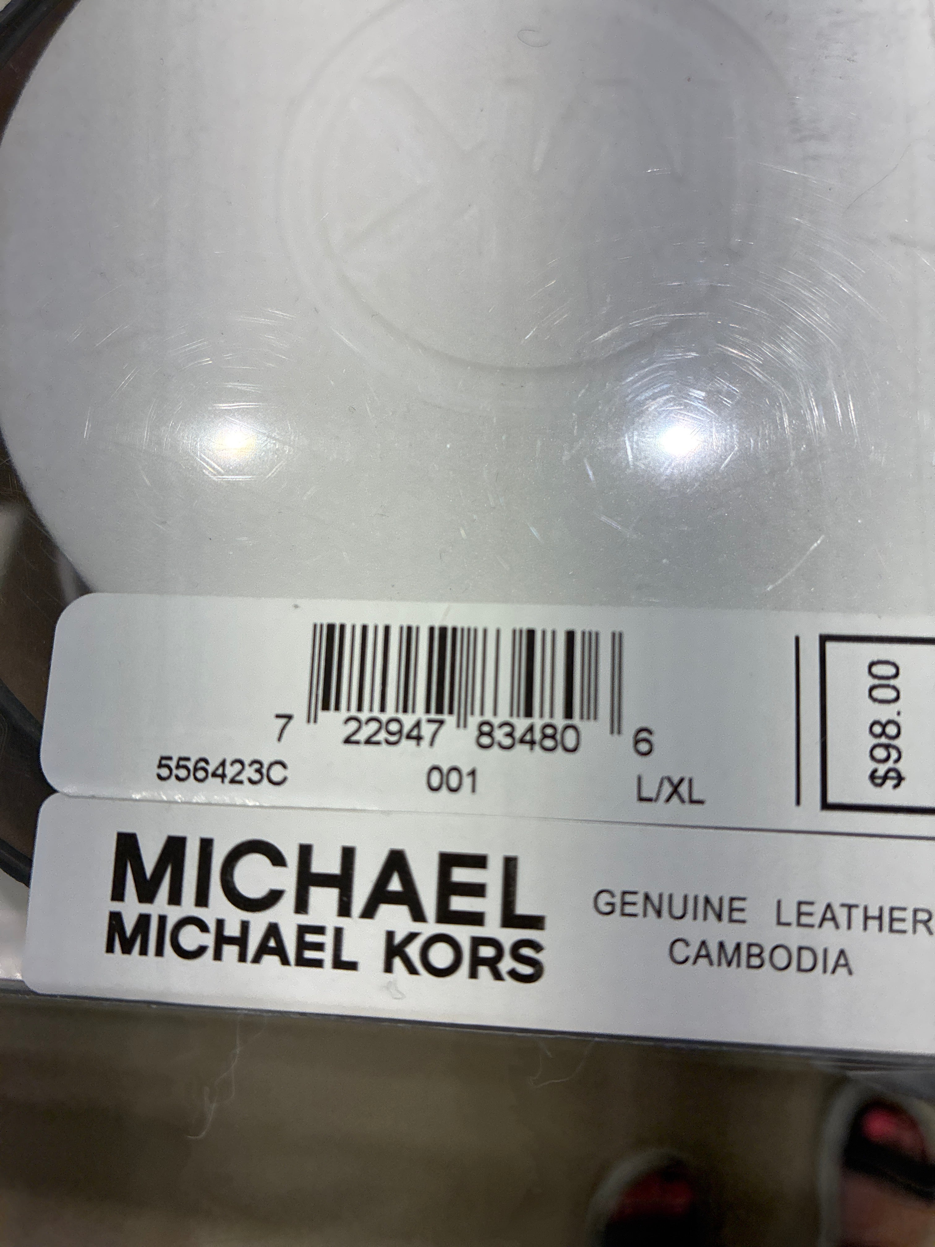 Michael Kors Genuine Leather Belt L/XL