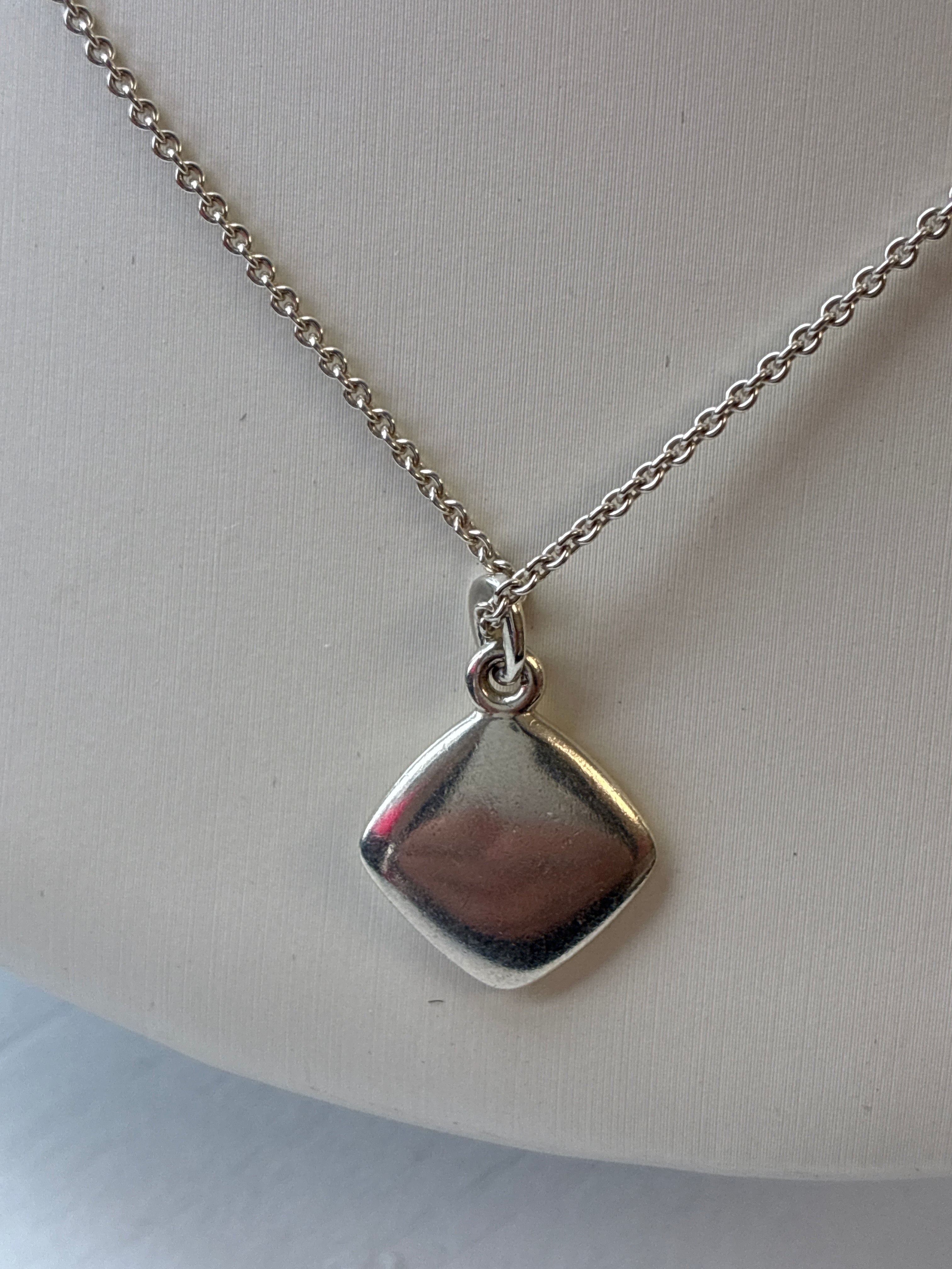 Tiffany & Co. 1837 Square Pendant necklace