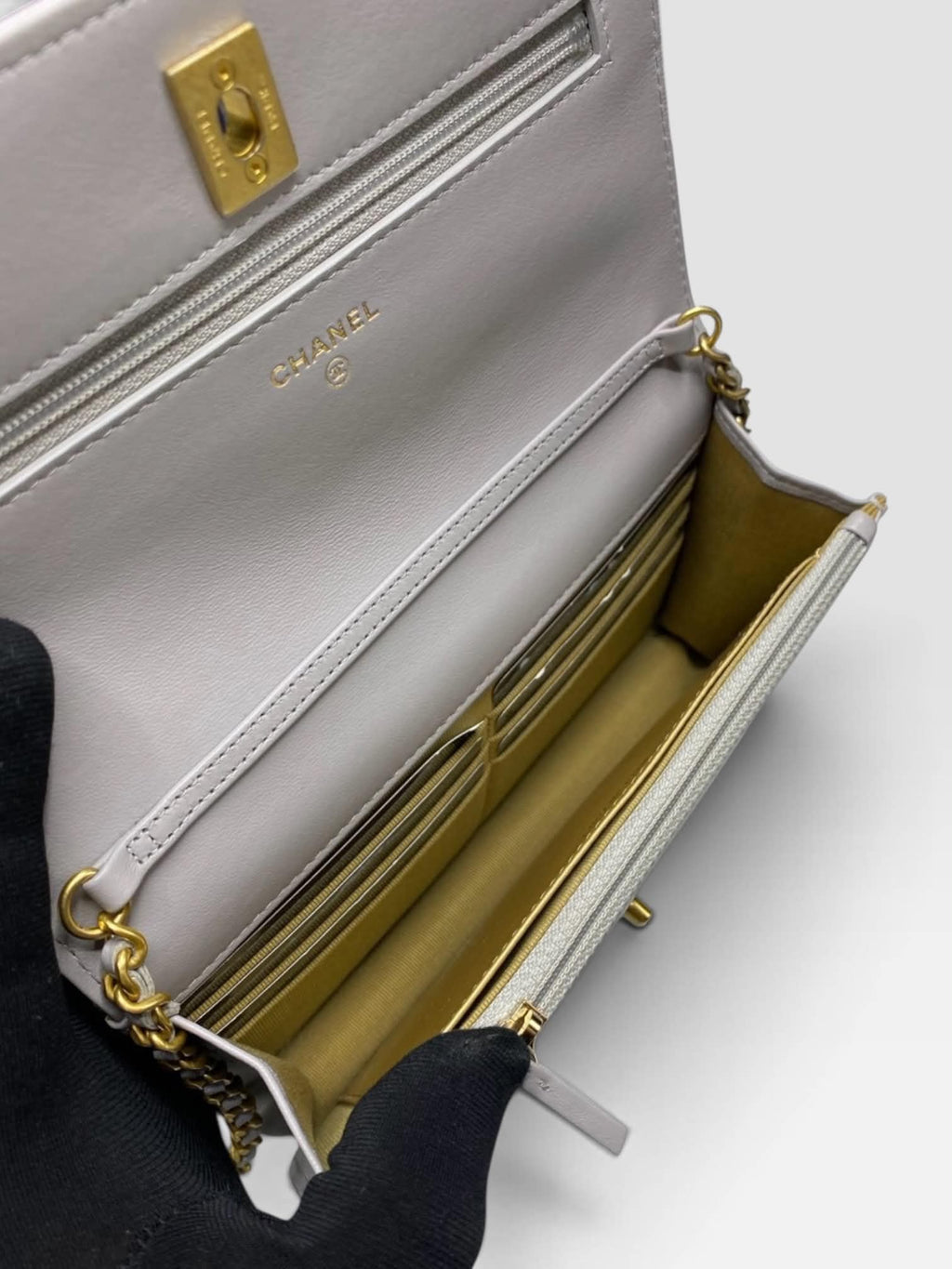 Chanel Pearl Crush Wallet on Chain (WOC) in Quilted Lambskin (pre-order)