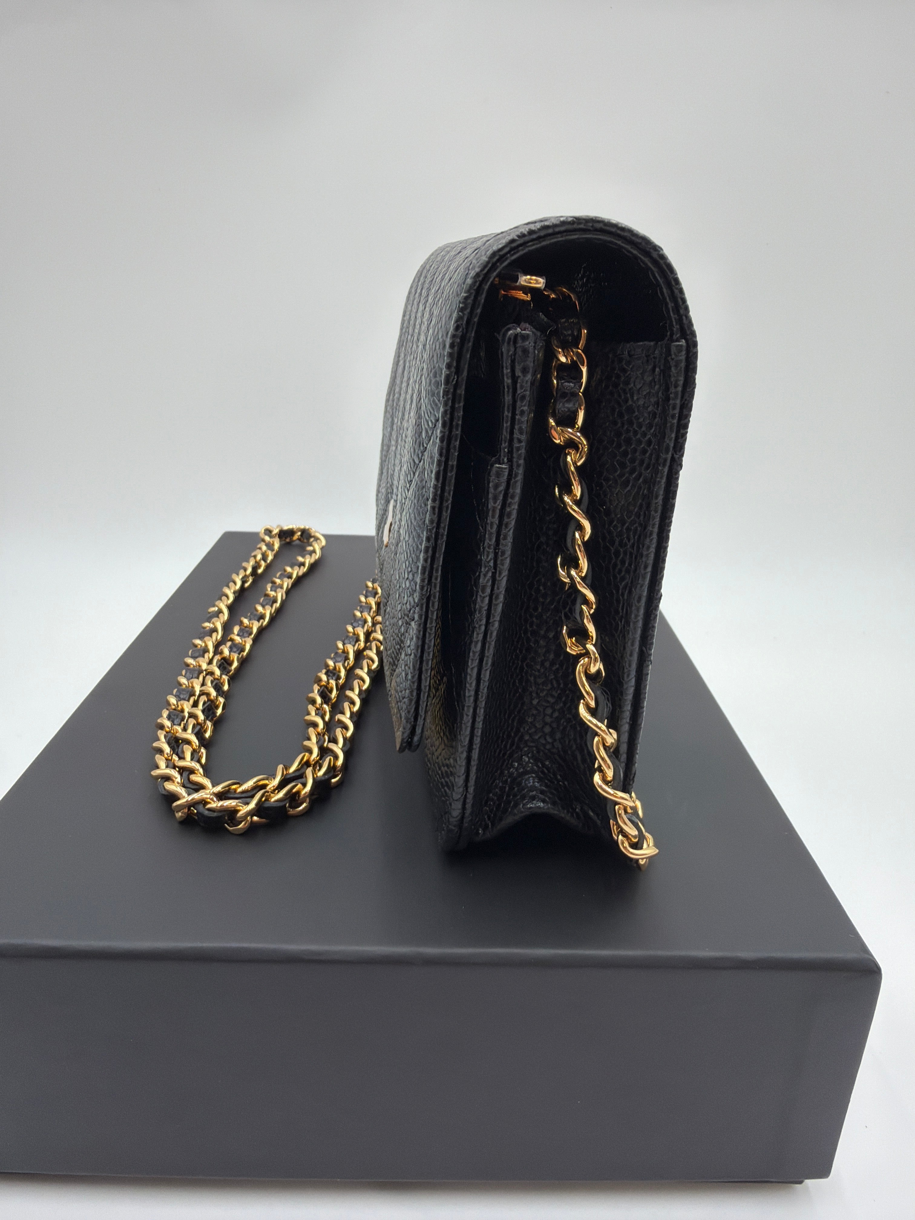 Chanel Caviar WOC Wallet on Chain
