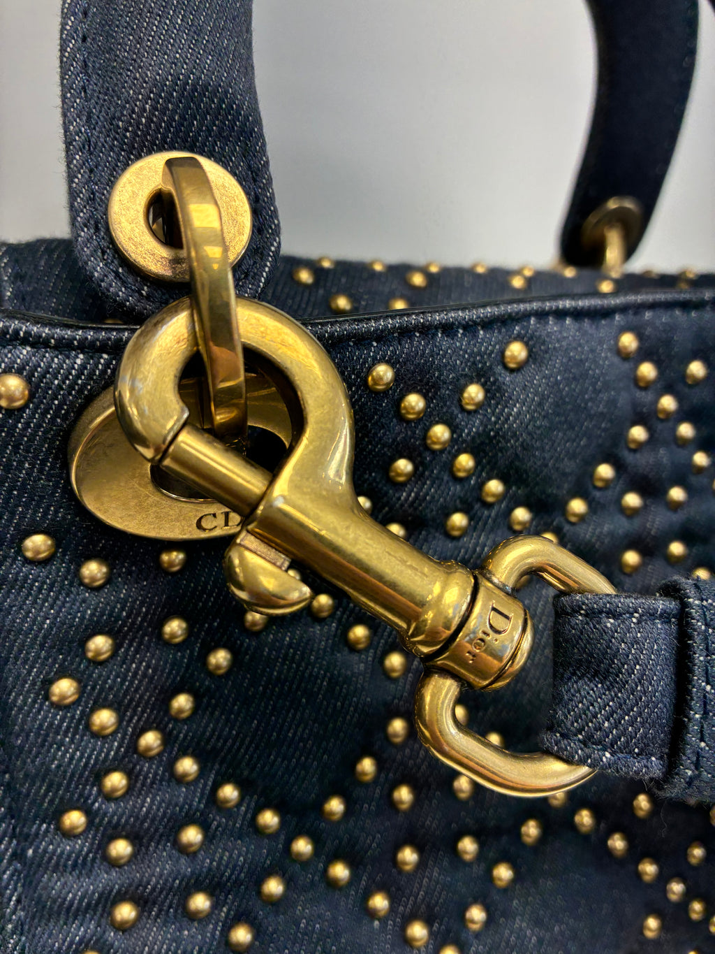 Christian Dior - Supple Mini Lady Dior Denim Handbag