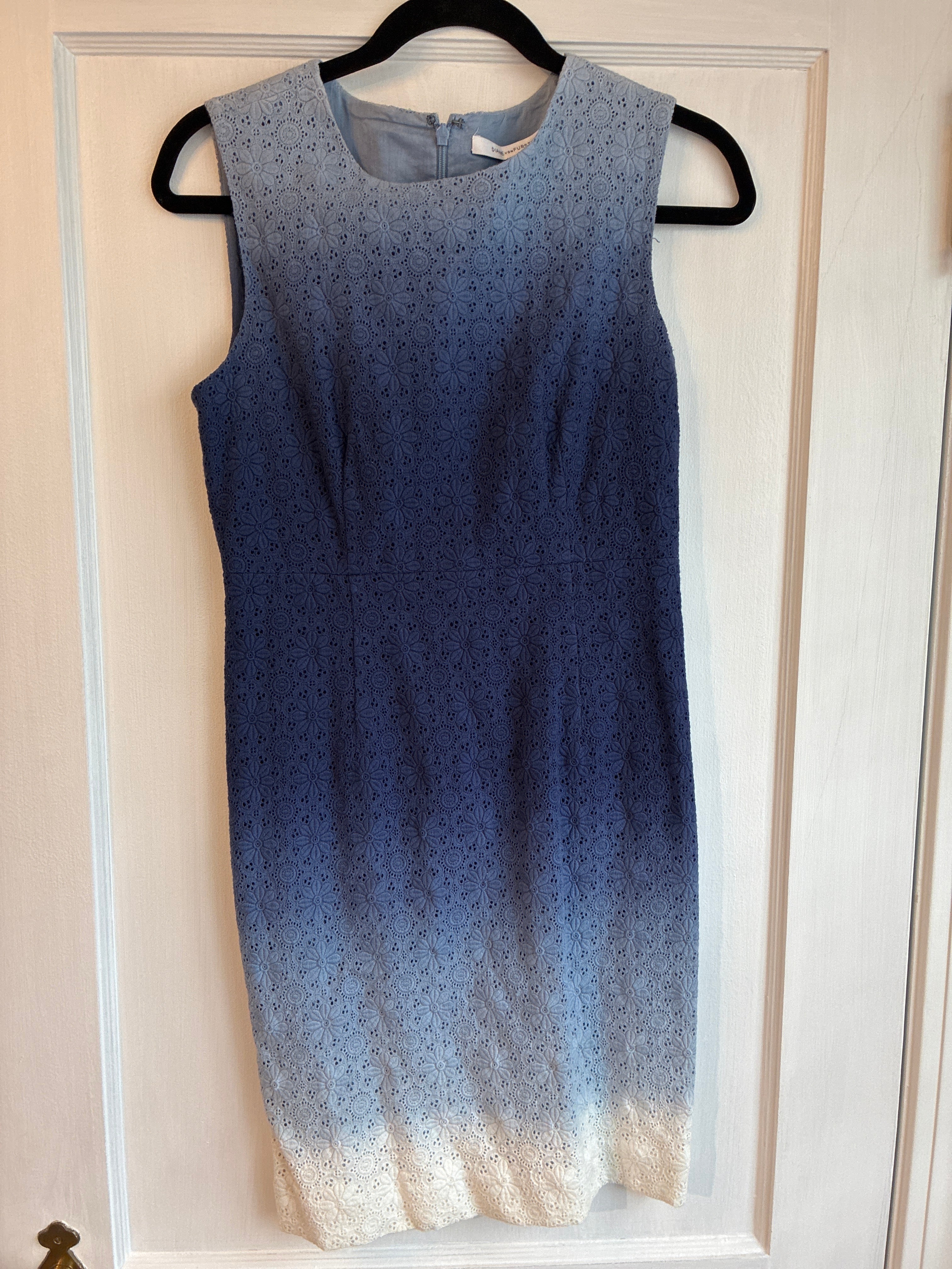 Dress - Blue Ombré -Diane Von Furstenburg