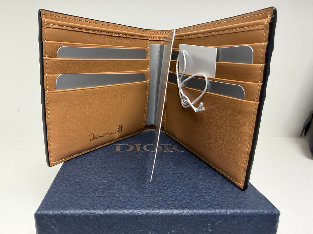 Dior x Cactus Jack Card Holder in Neon Green and Black Snakeskin- Travis Scott- Brand New!
