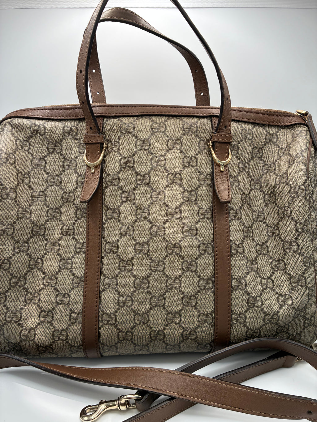 Gucci Nice Convertible Boston Bag - Brown