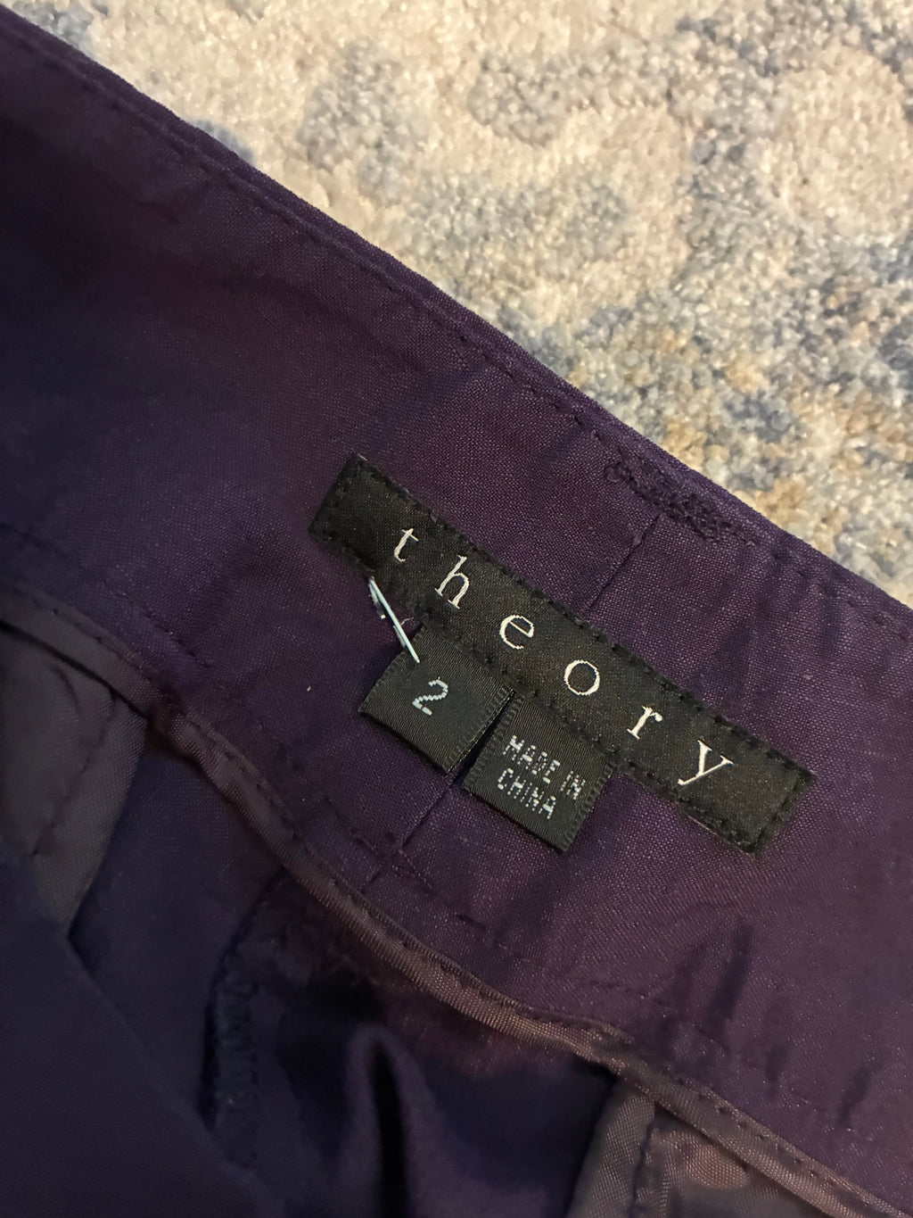 Theory Purple Shorts