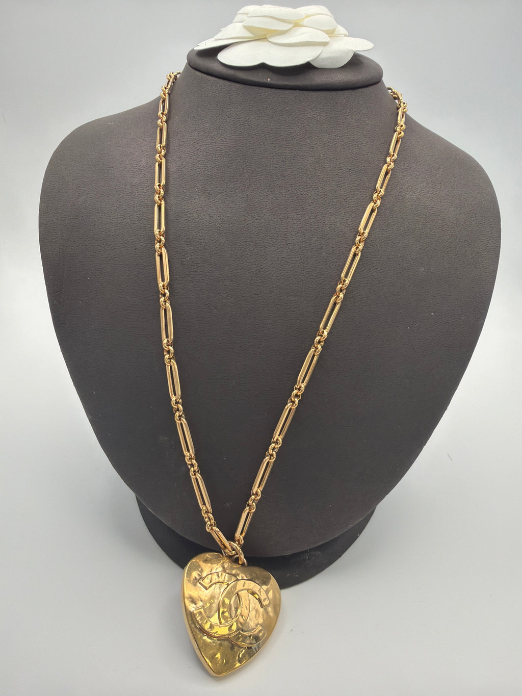 Chanel CC Heart Necklace
