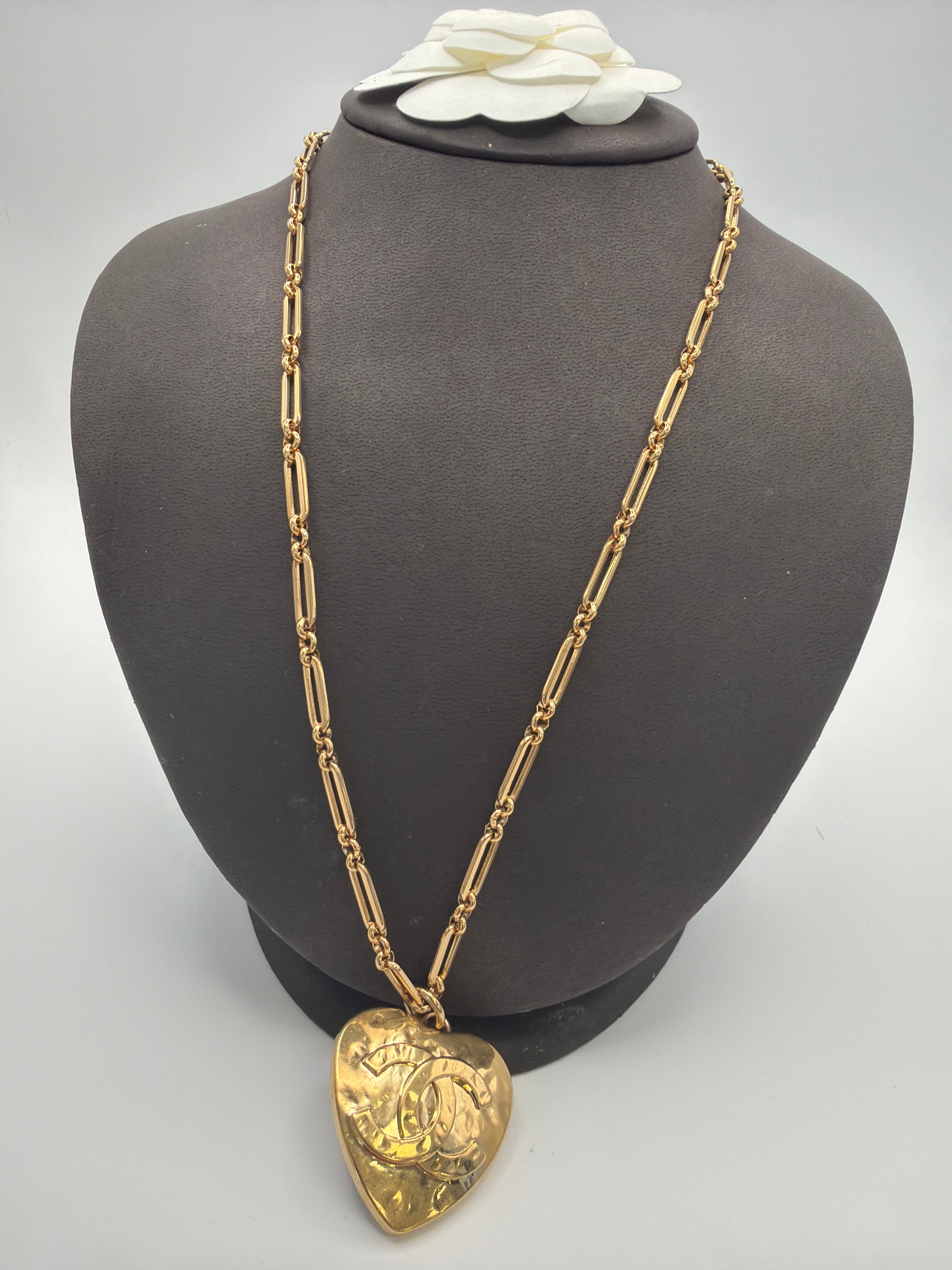 Chanel CC Heart Necklace