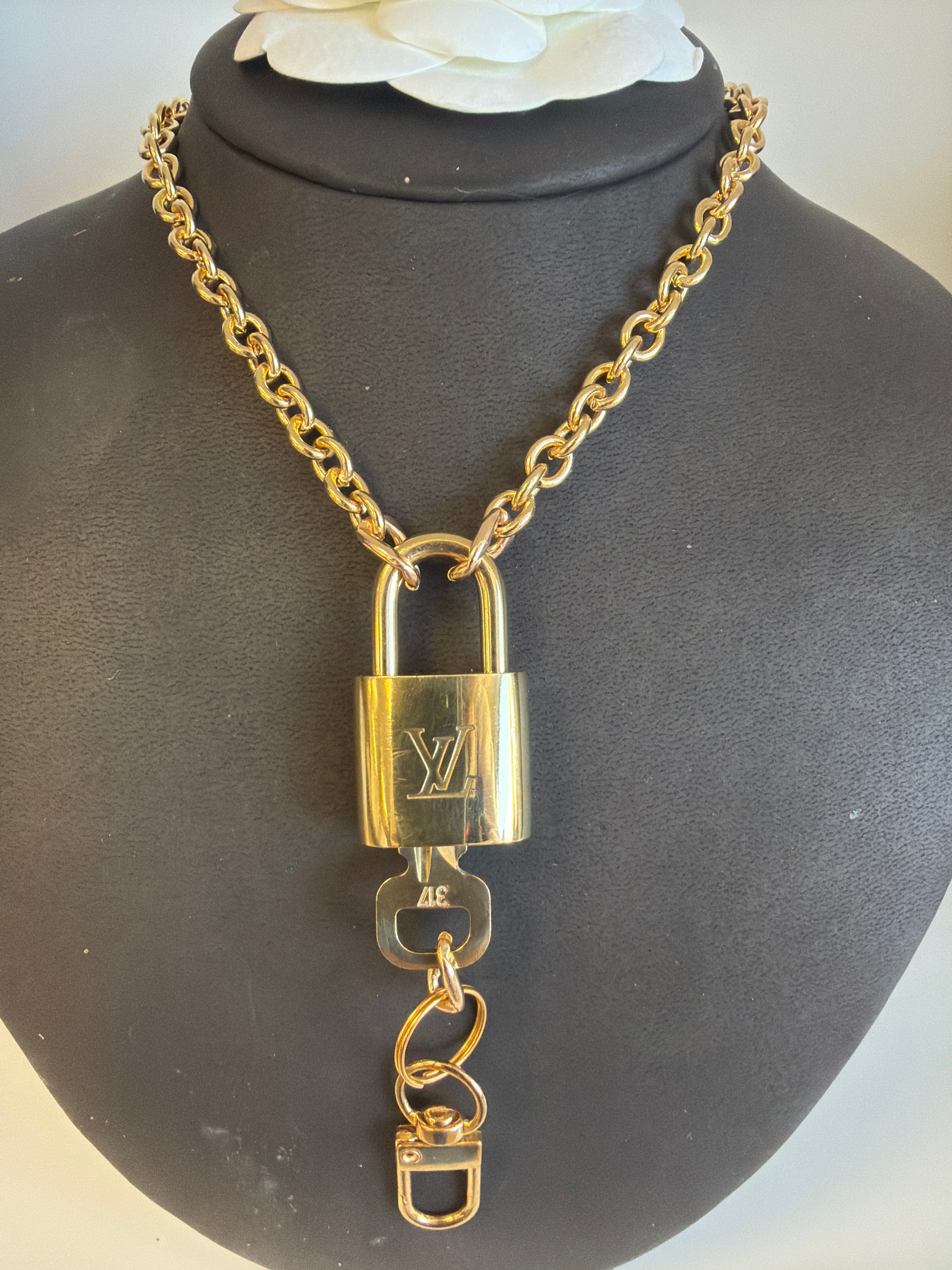 Louis Vuitton Lock & Key Necklace