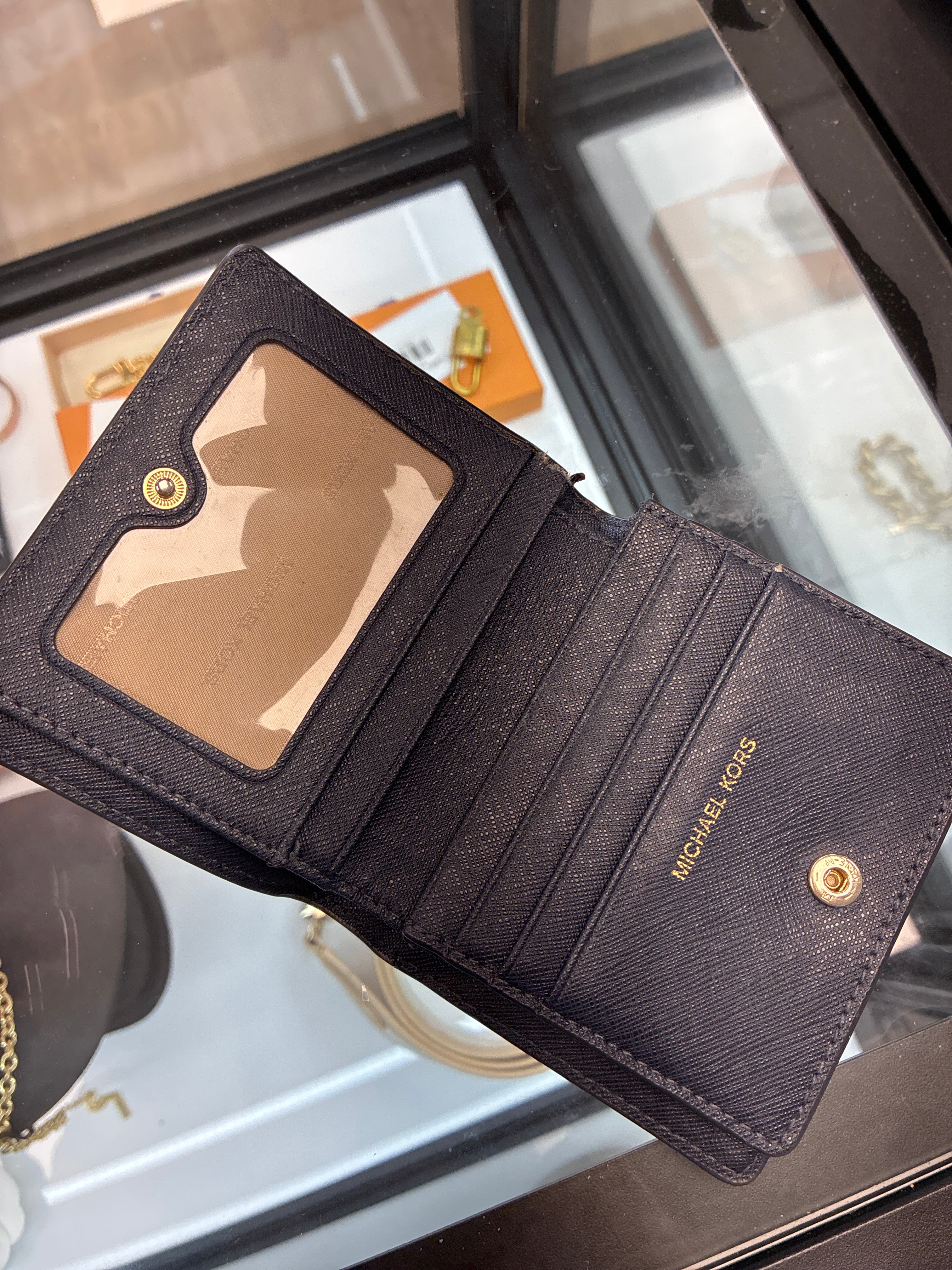 Michael Kors Jet Set Travel Saffiano Leather Flap Card Holder