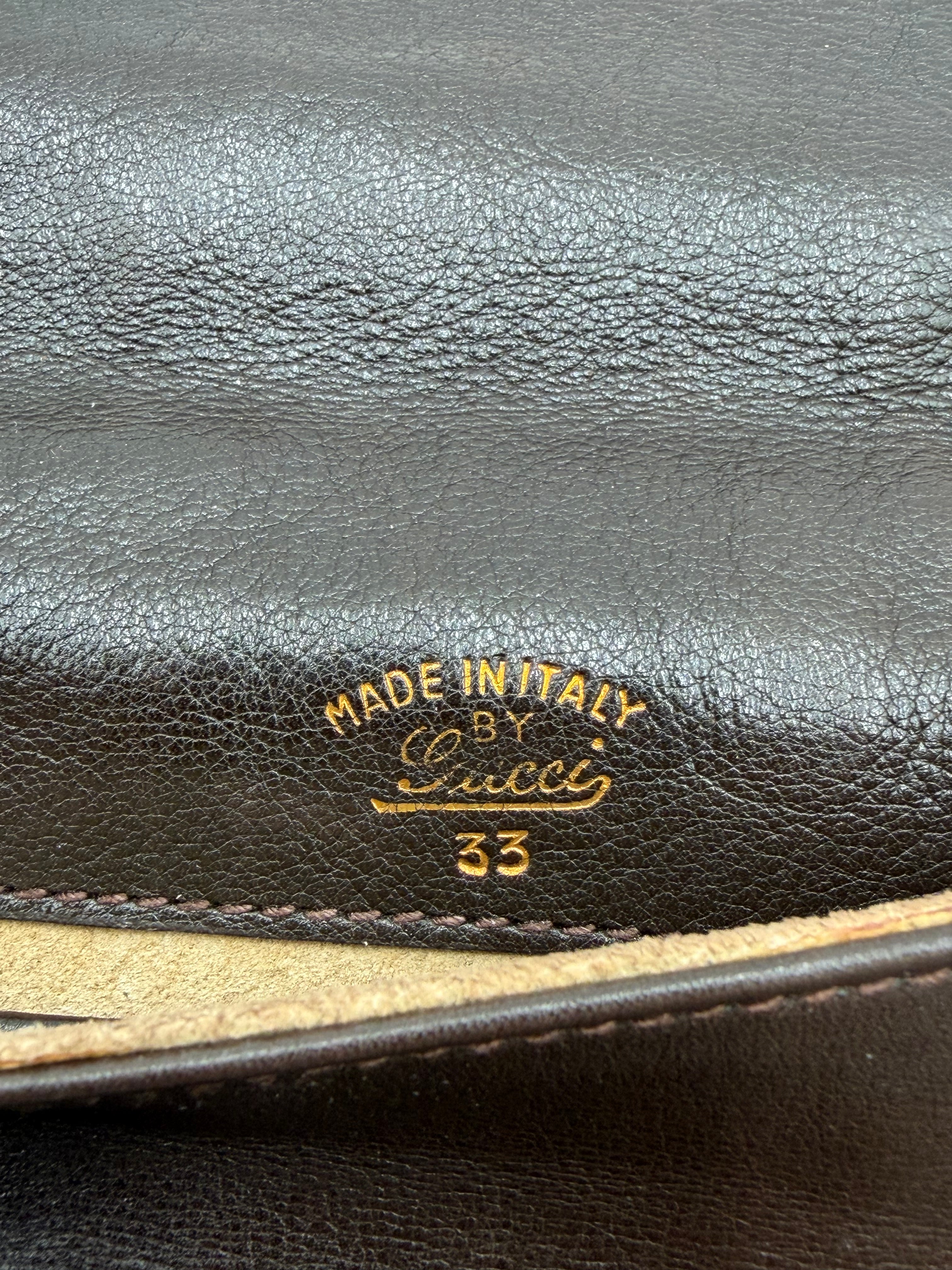 Gucci Blondie Dark Brown Leather Clutch