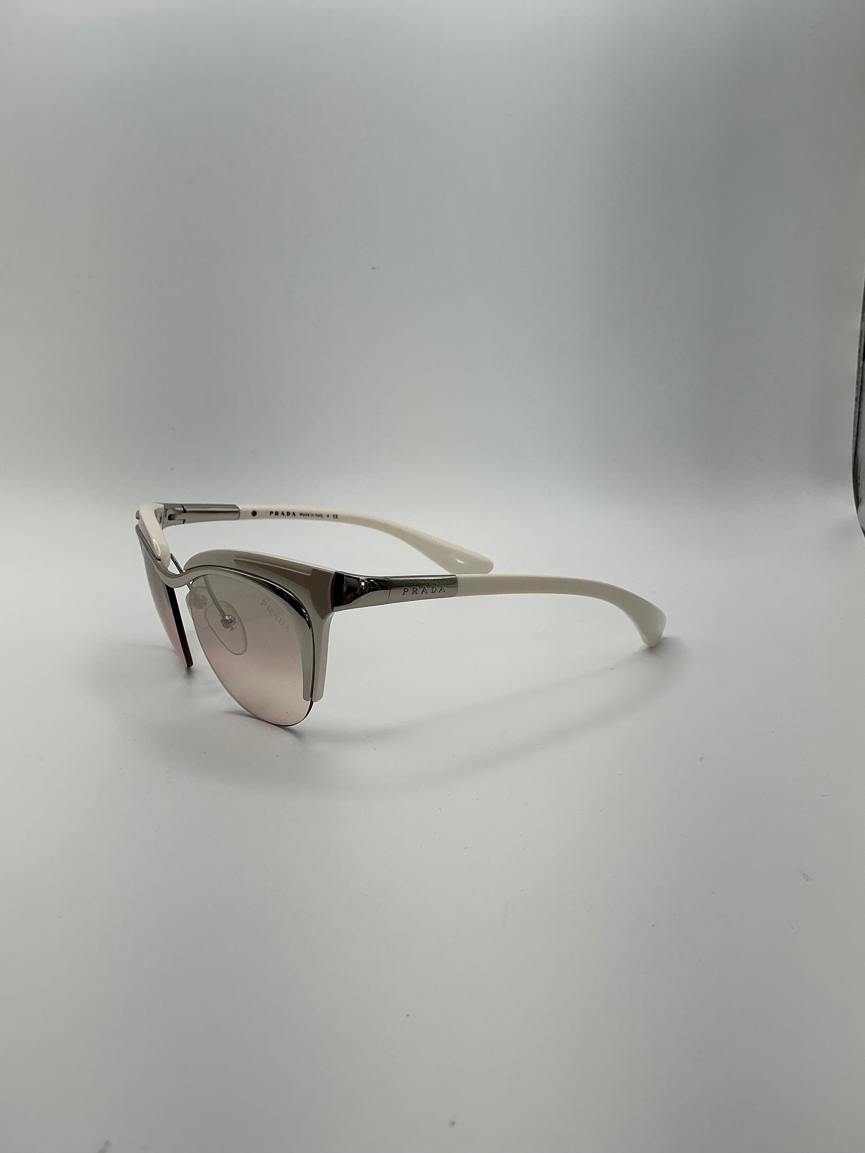 Prada 61O 49-17-140 Silver Brown/Ivory 1BC-1J1