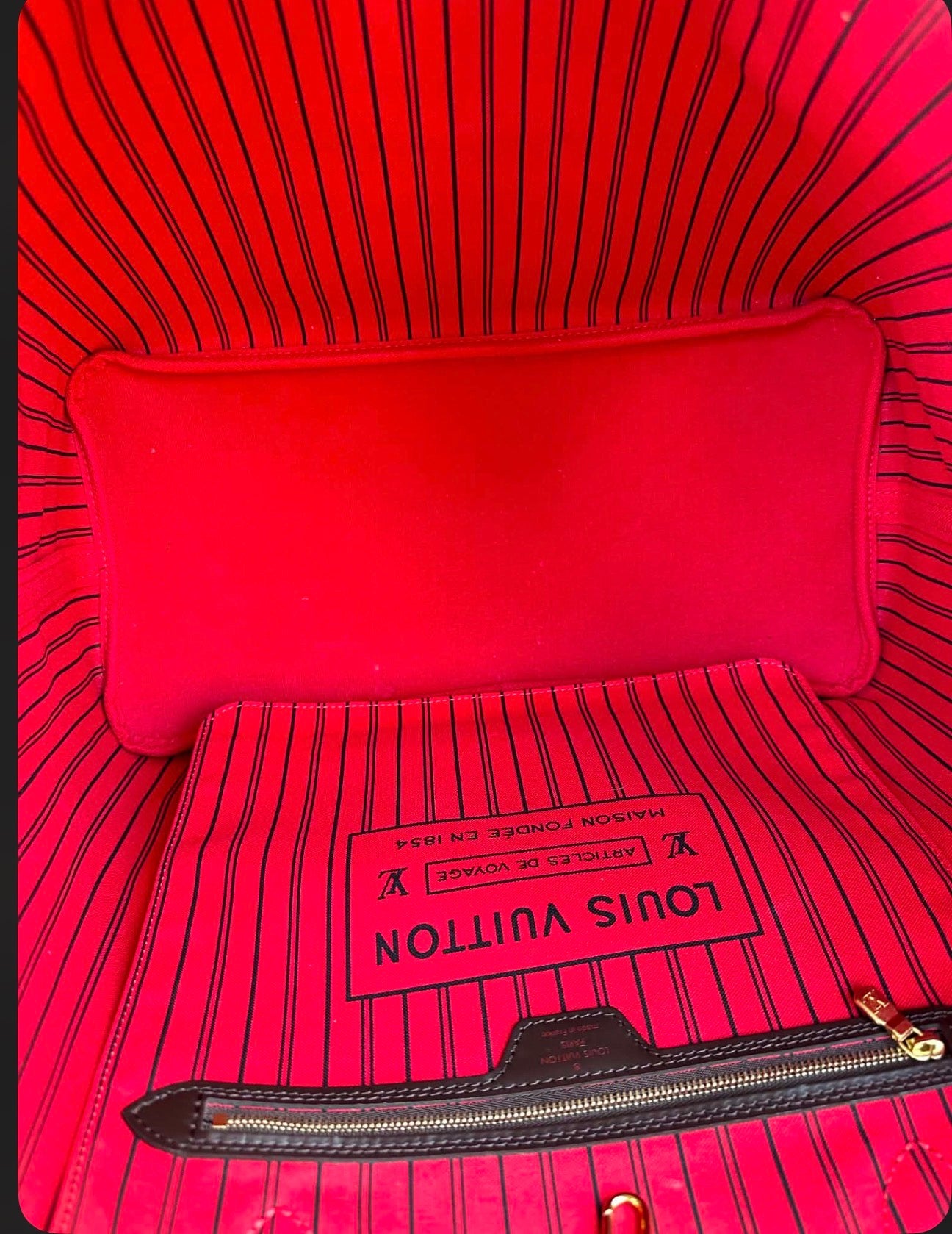 Louis Vuitton Neverfull GM Damier - Red Interior with pouch