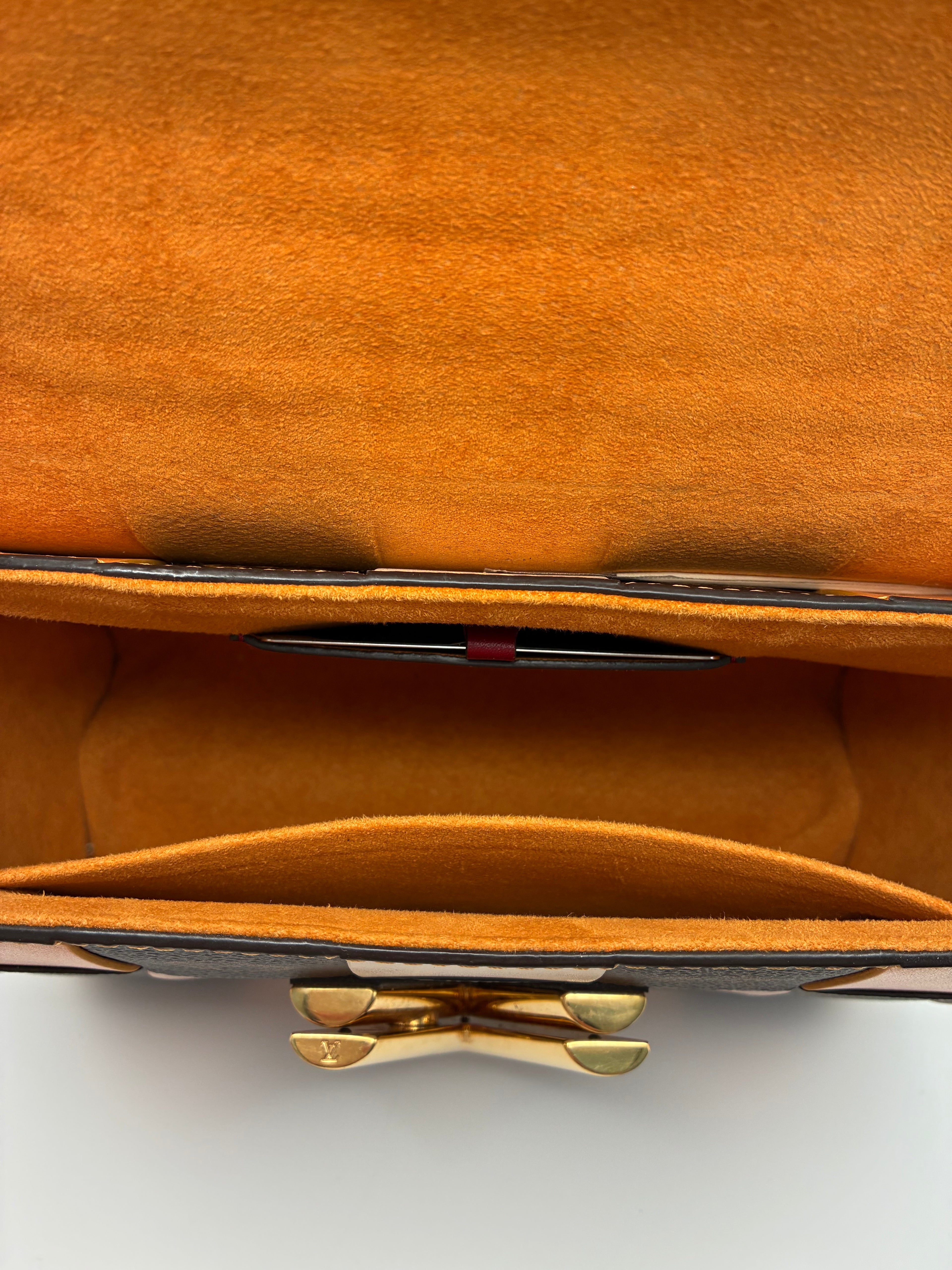 Louis Vuitton Calfskin Check Monogram Twist MM Bag