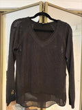 Lucky Brand Metallic Linen Sweater