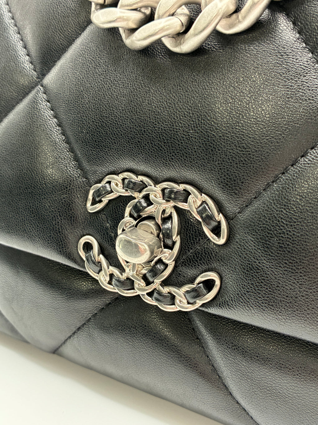 Chanel Black C19 ✨Rare! Reverse Hardware - Size Small