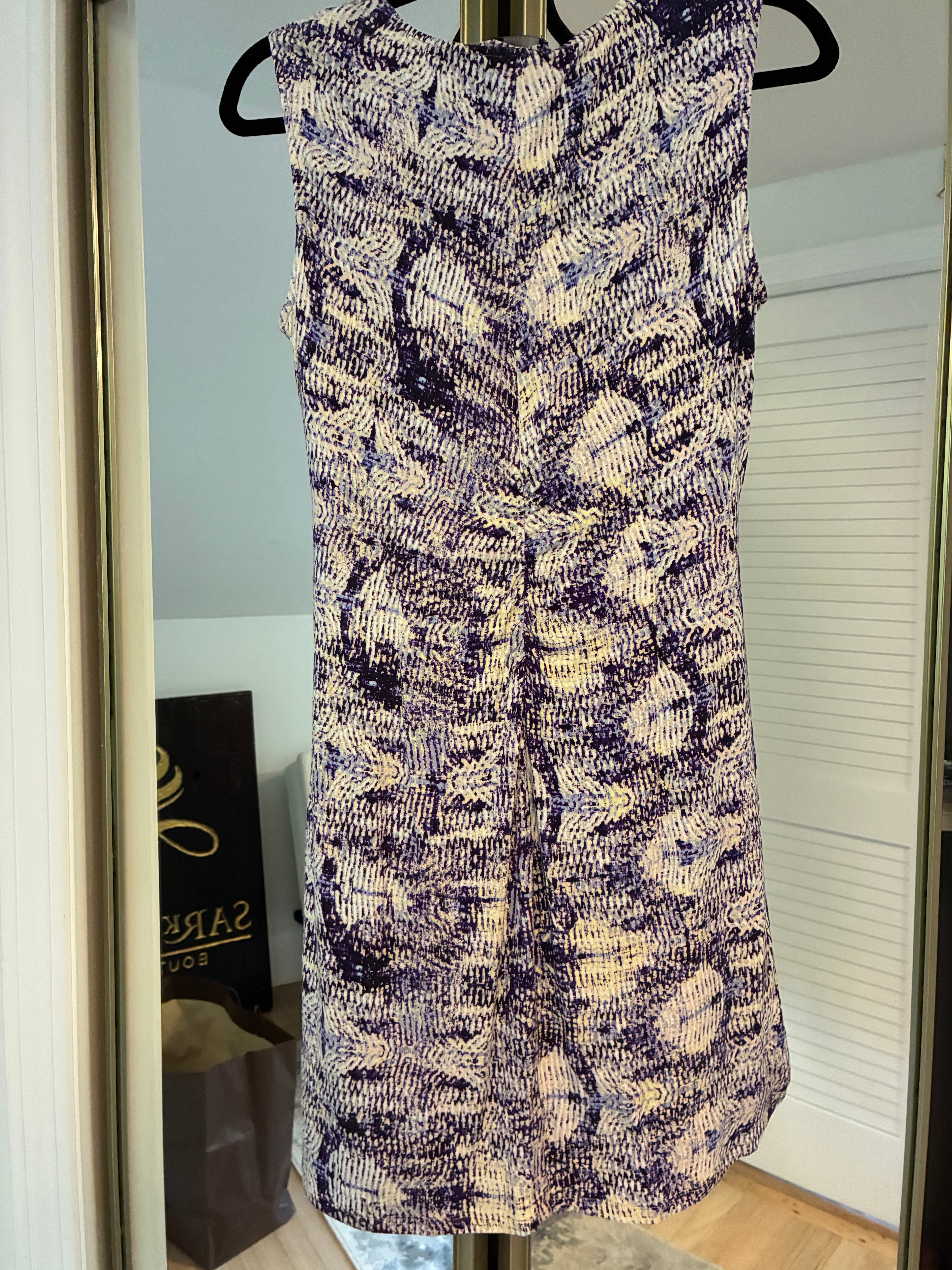 NIC+ZOE Water Drops Print Side-Twist Sheath Dress