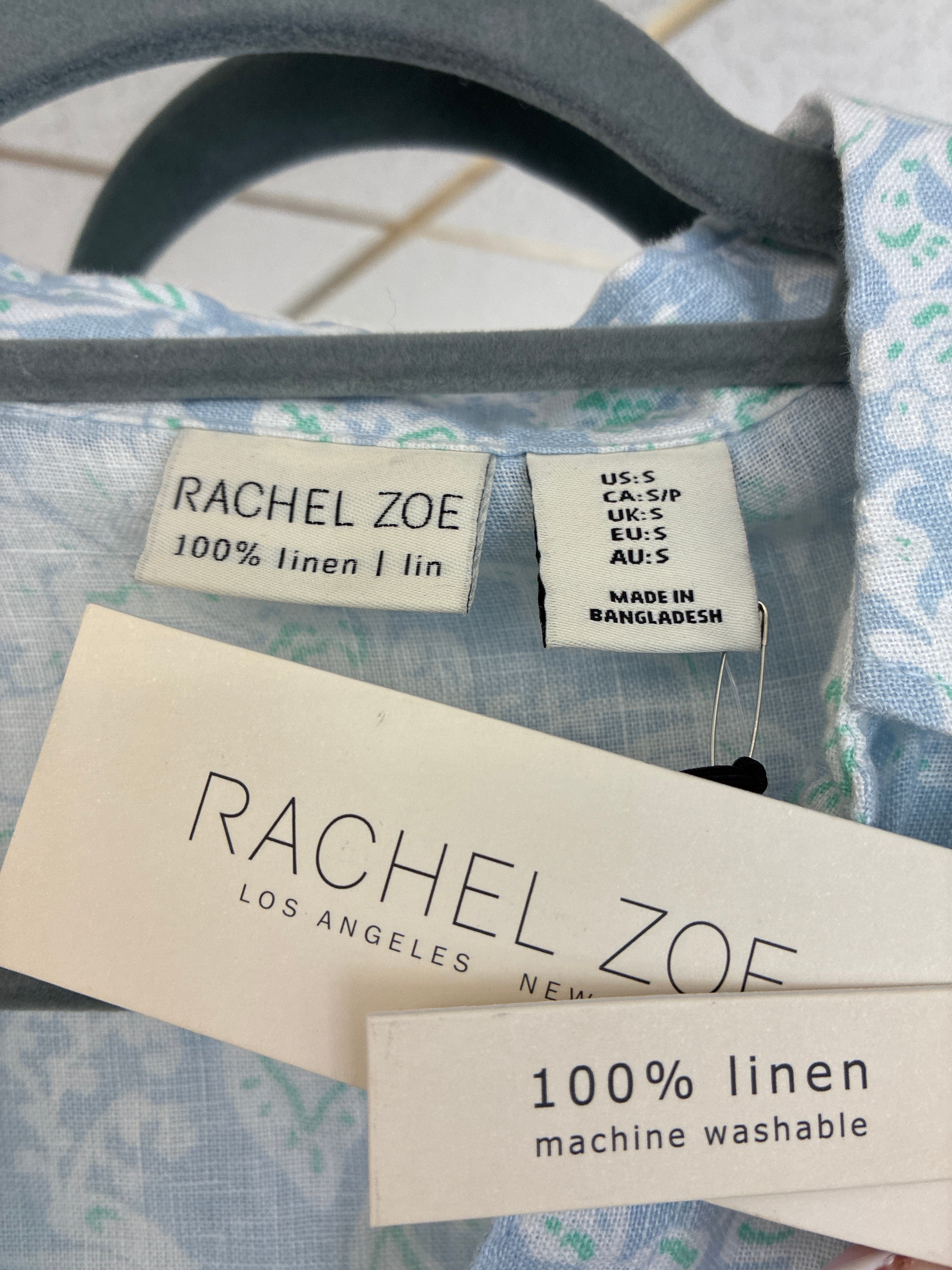 Rachel Zoe 100% Linen Blouse