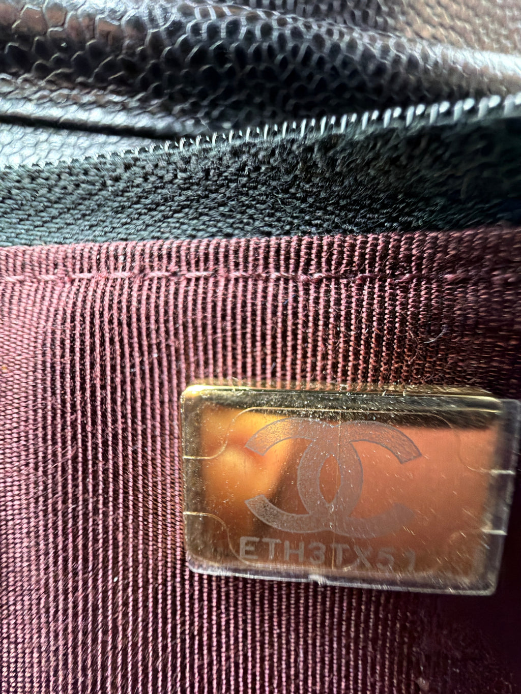 Chanel Caviar WOC Wallet on Chain