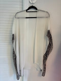 Cream and Snakeskin Kimono