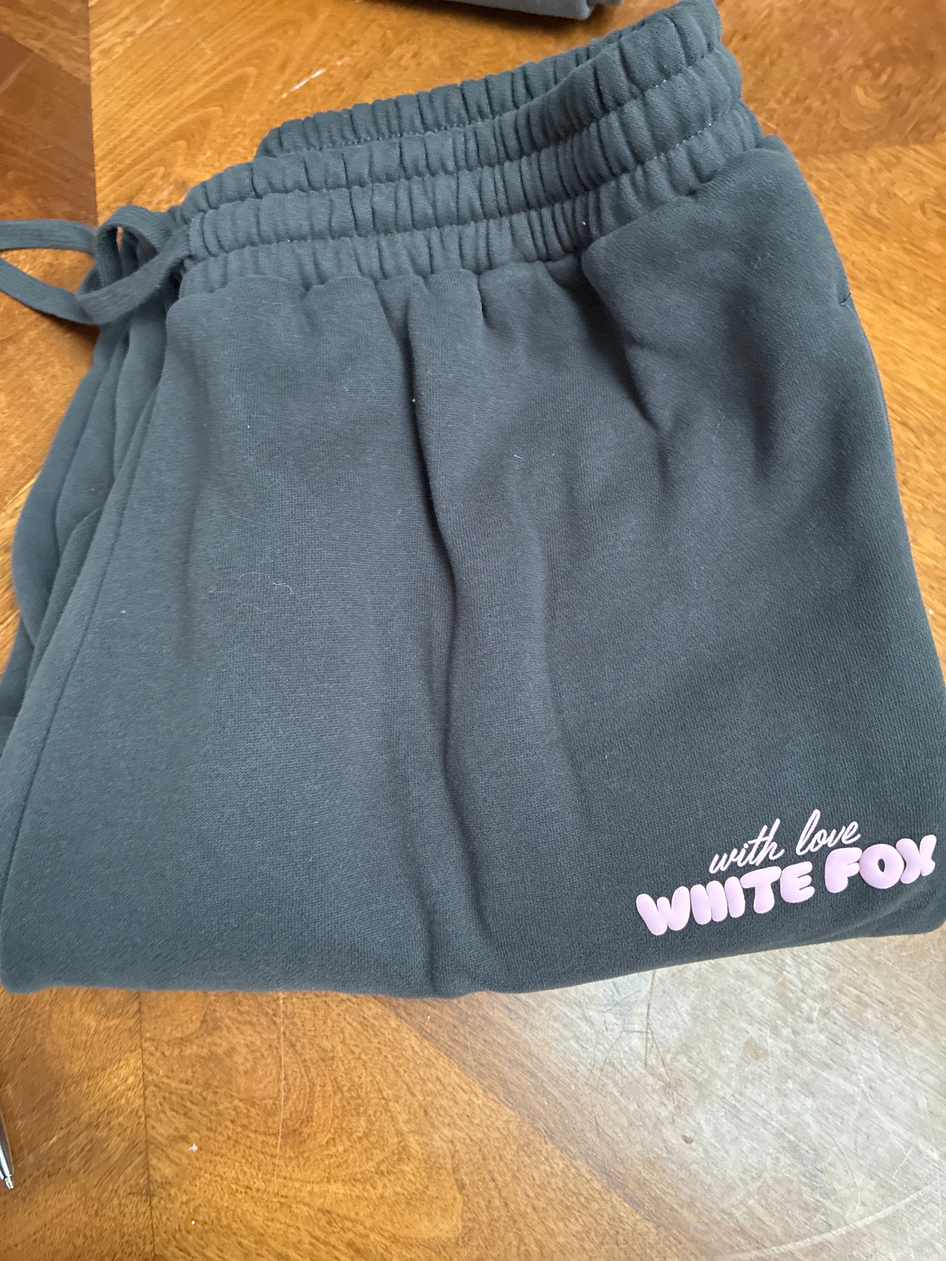 Sweatpants- White Fox