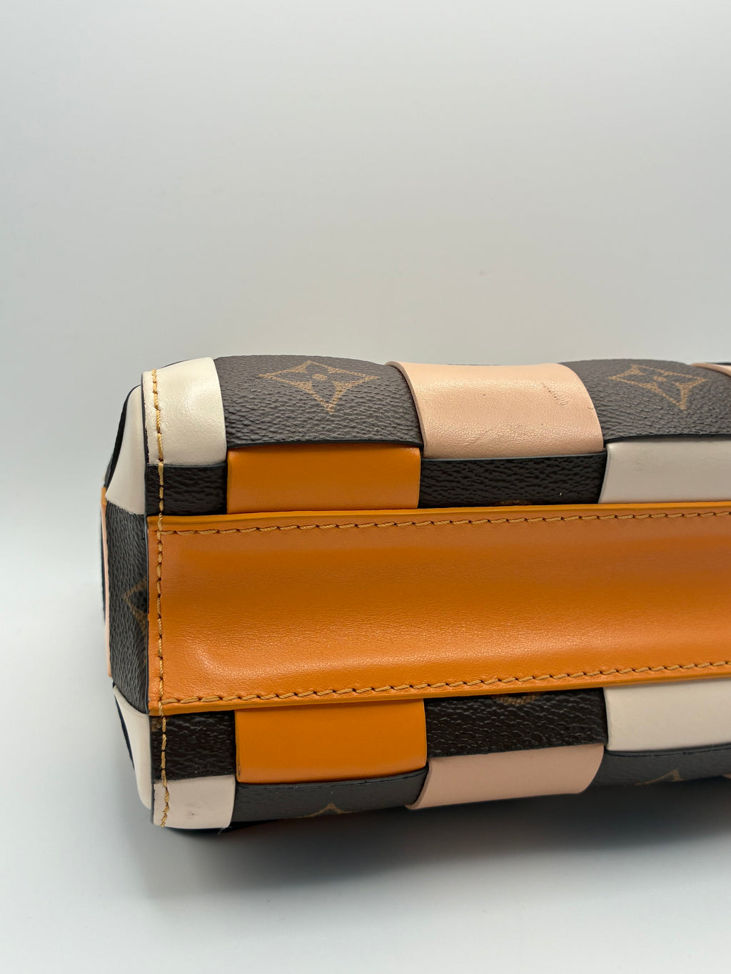 Louis Vuitton Calfskin Check Monogram Twist MM Bag