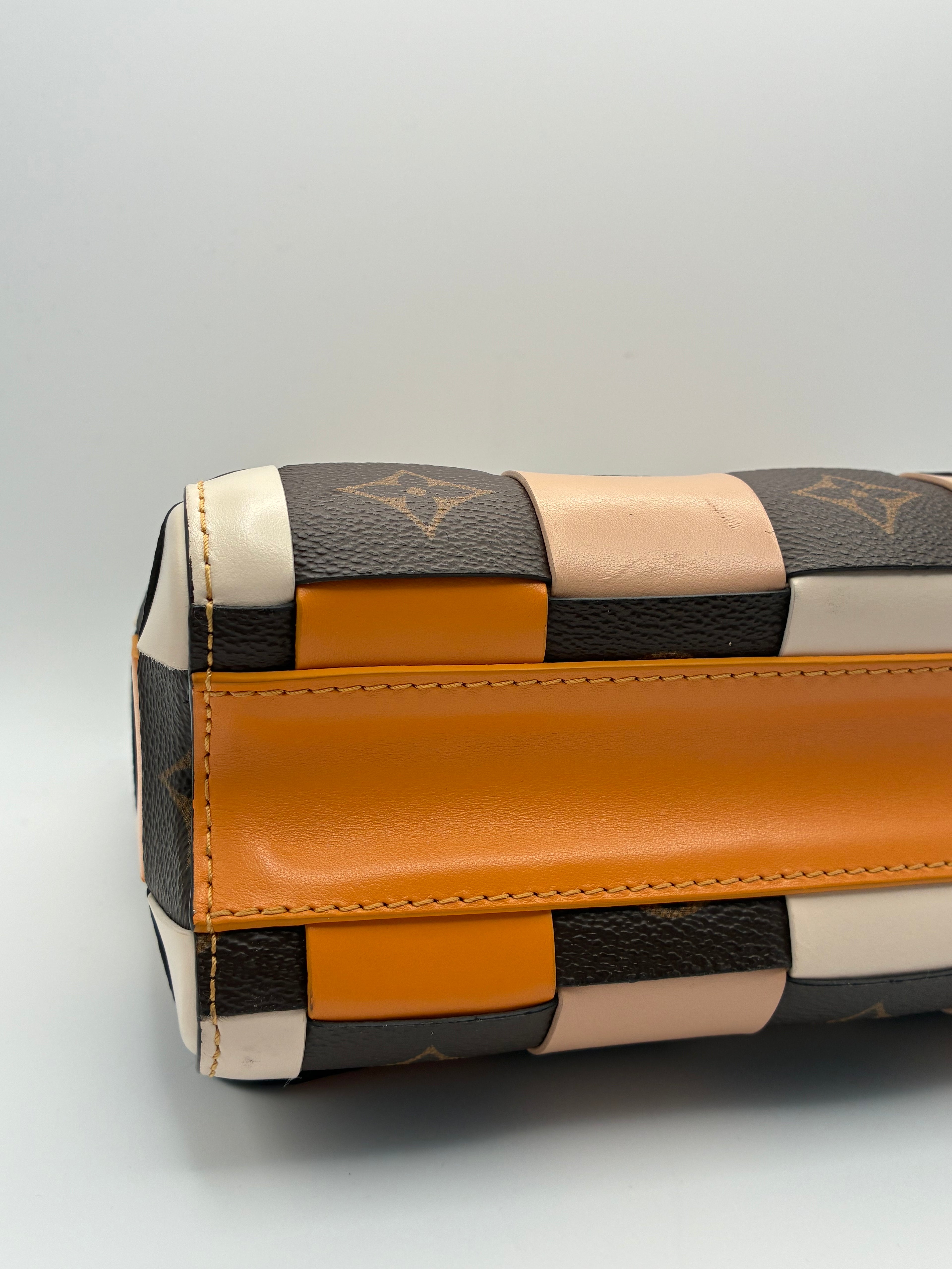 Louis Vuitton Calfskin Check Monogram Twist MM Bag