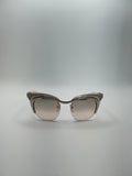 Prada 61O 49-17-140 Silver Brown/Ivory 1BC-1J1