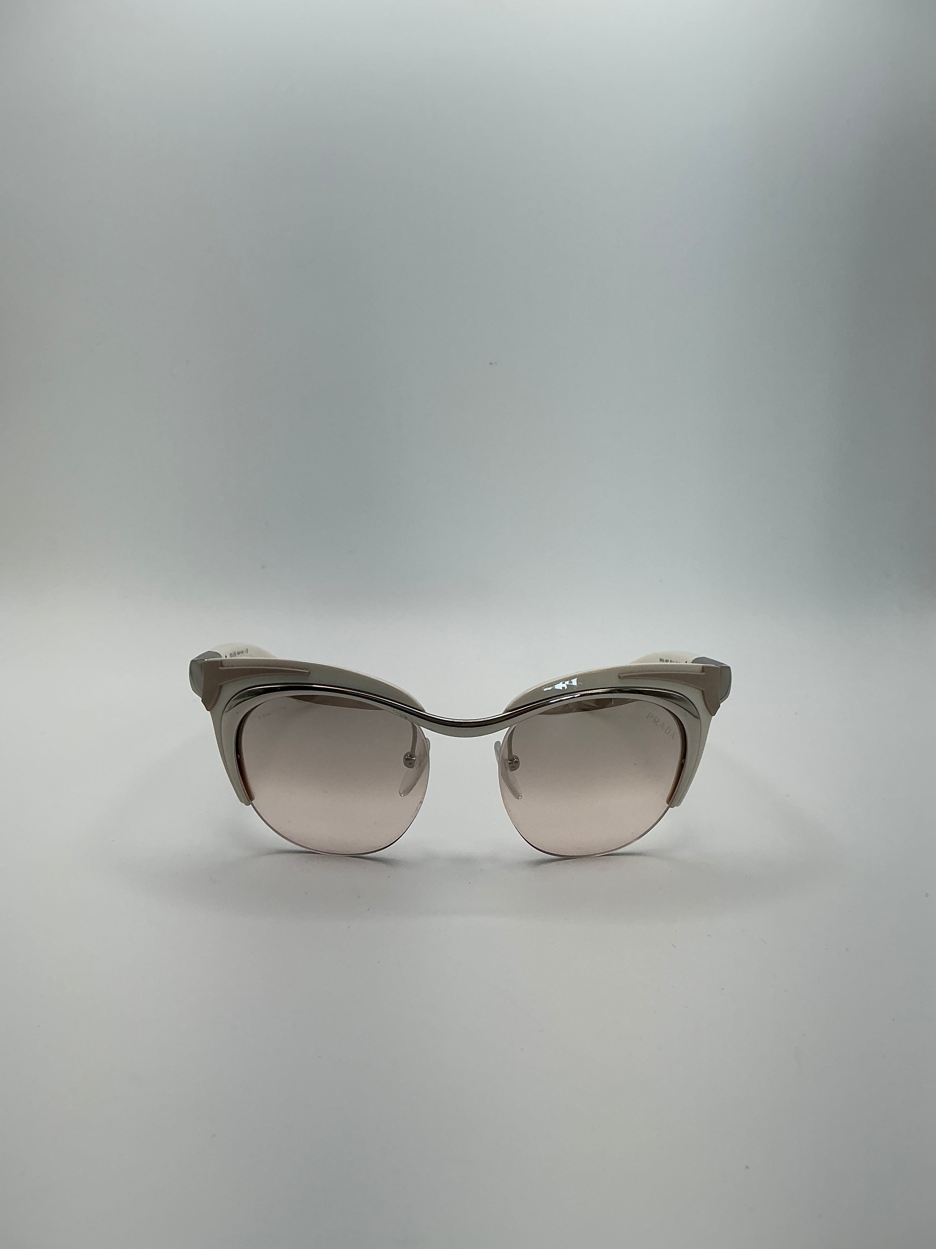 Prada 61O 49-17-140 Silver Brown/Ivory 1BC-1J1