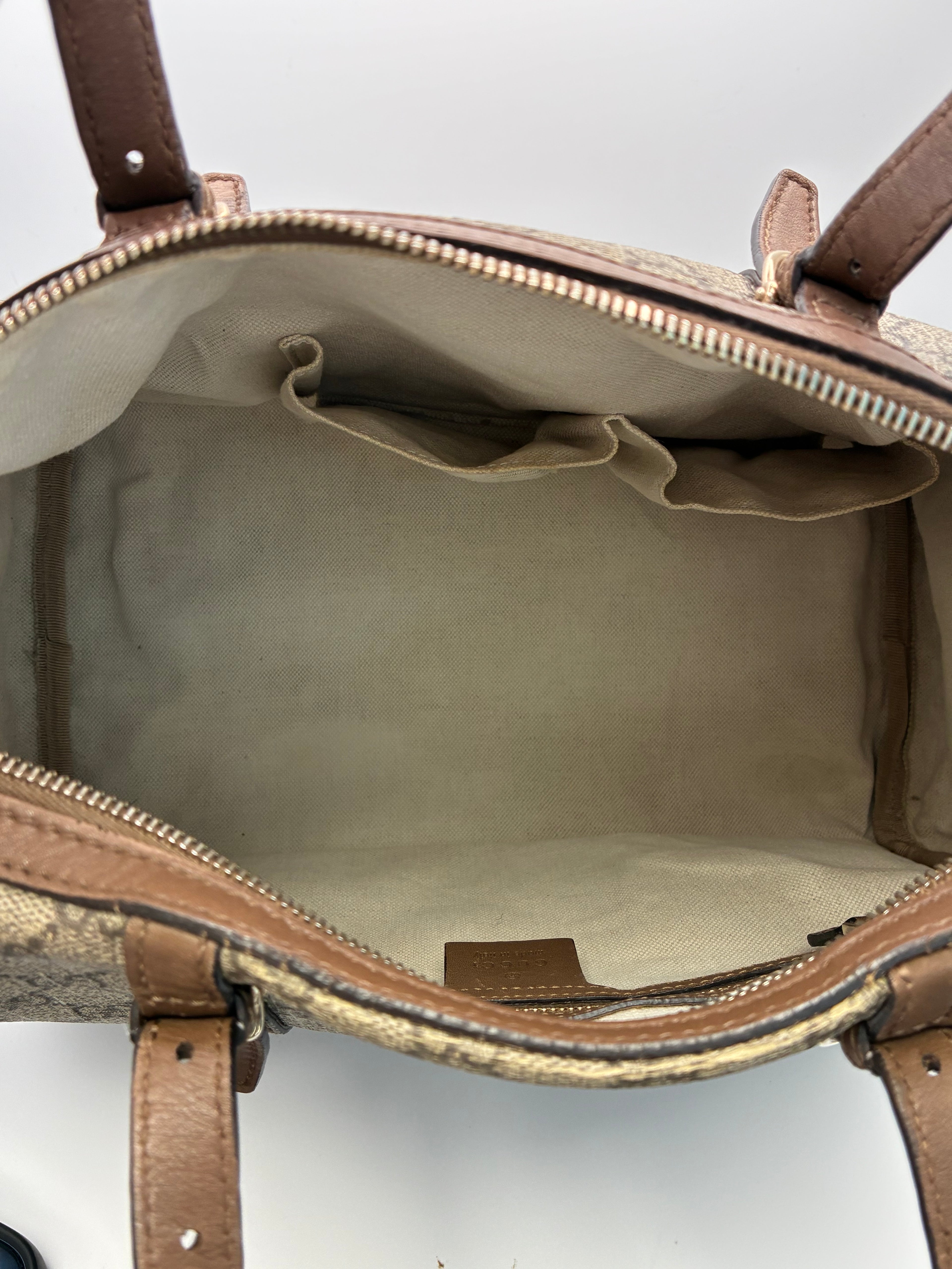 Gucci Nice Convertible Boston Bag - Brown