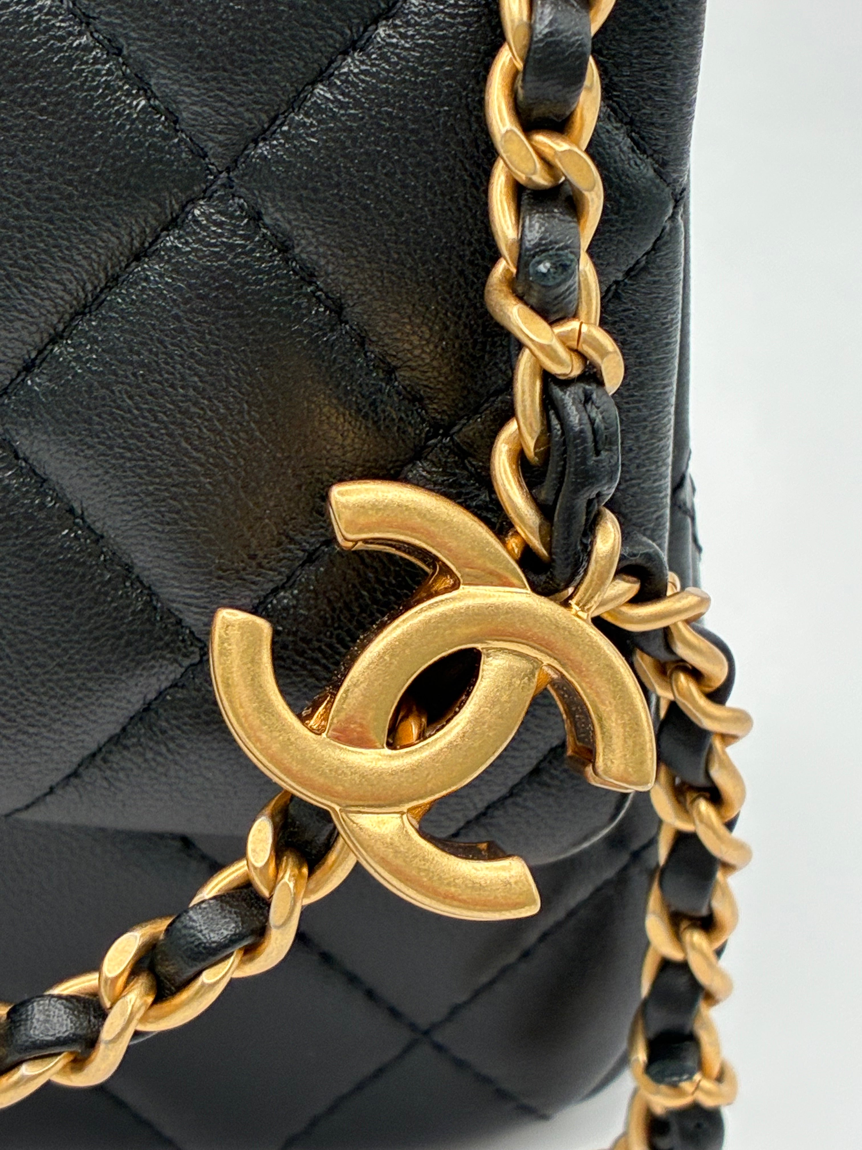 Chanel Black Small Flap Bag Lambskin- 2025 Never used
